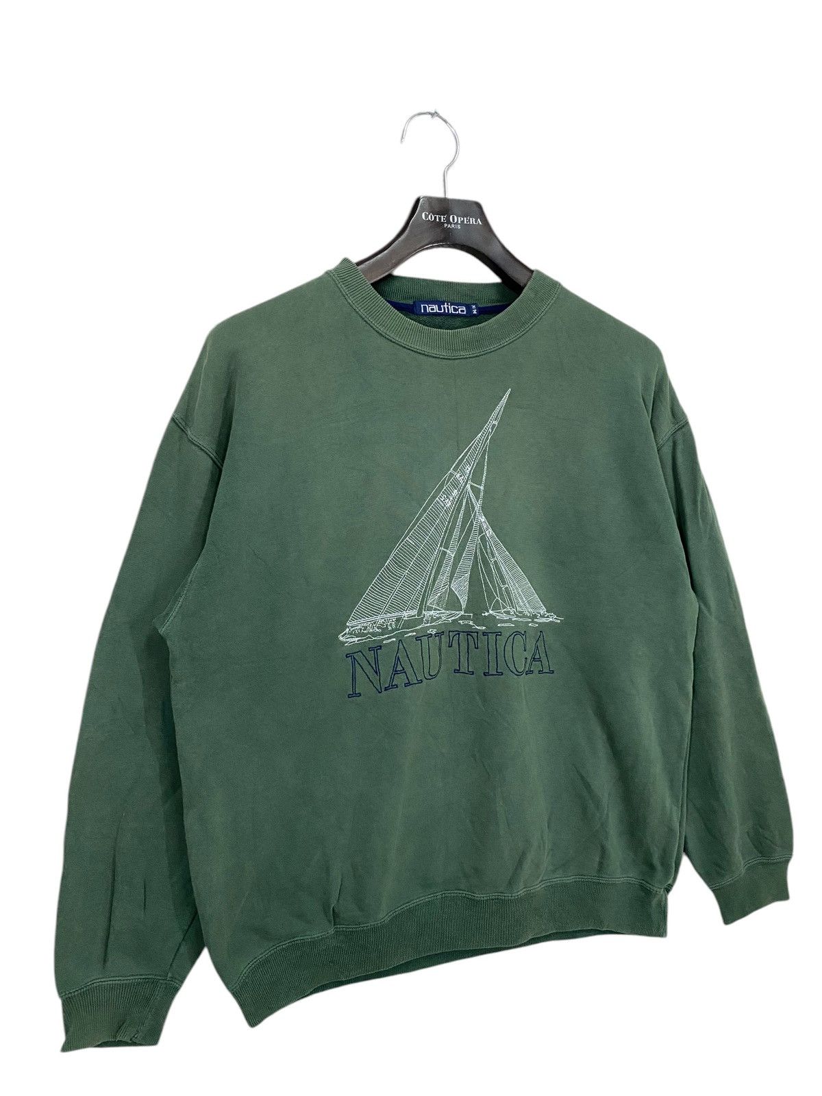 Nautica × Vintage Vtg nautica emboidery spellout sweatshirt pullover crewneck Size US L / EU 52-54 / 3 - 2 Thumbnail