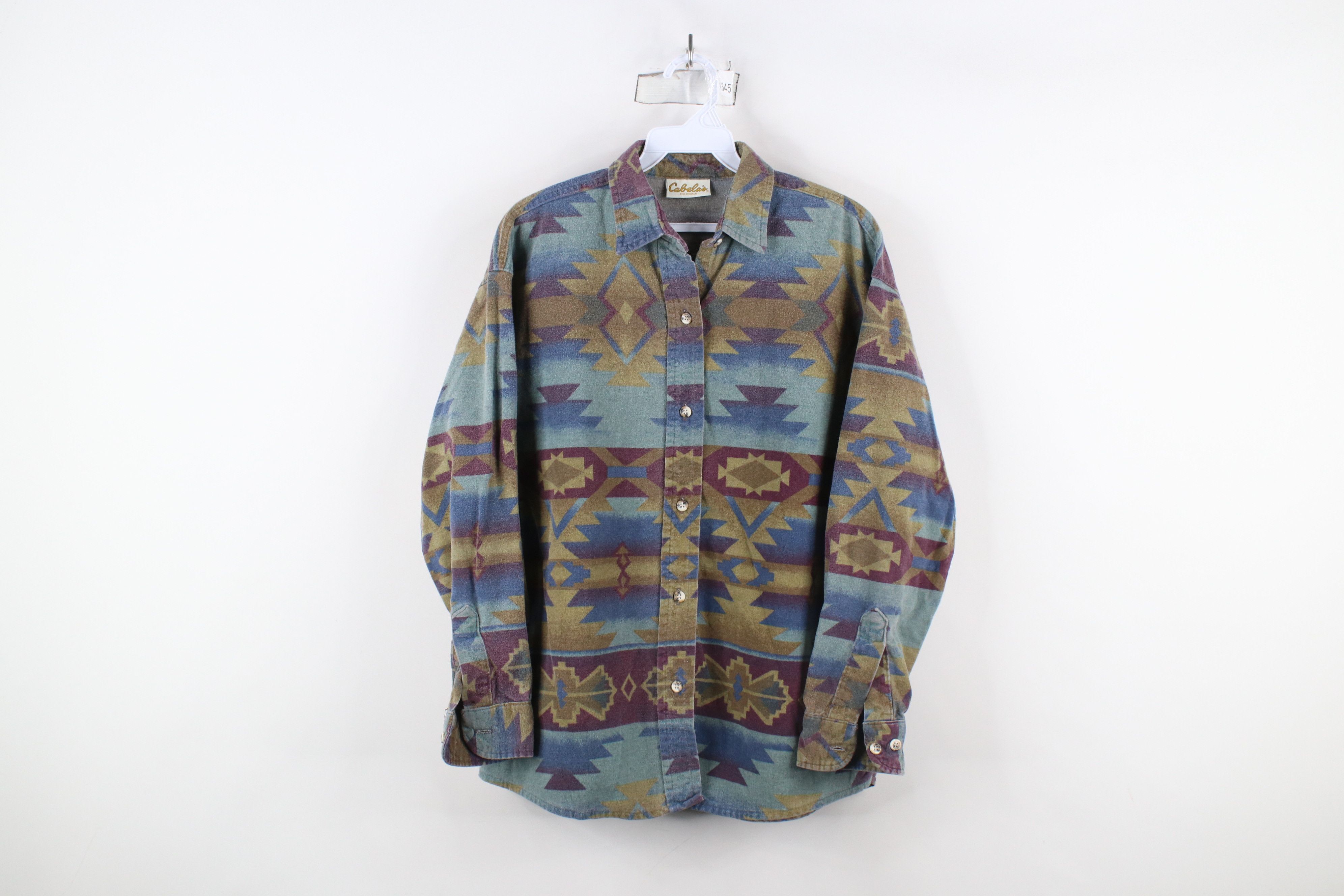 Cabelas × Vintage Vintage 90s Cabelas Southwestern Chamois Cloth Button Shirt Size M / US 6-8 / IT 42-44 - 1 Thumbnail