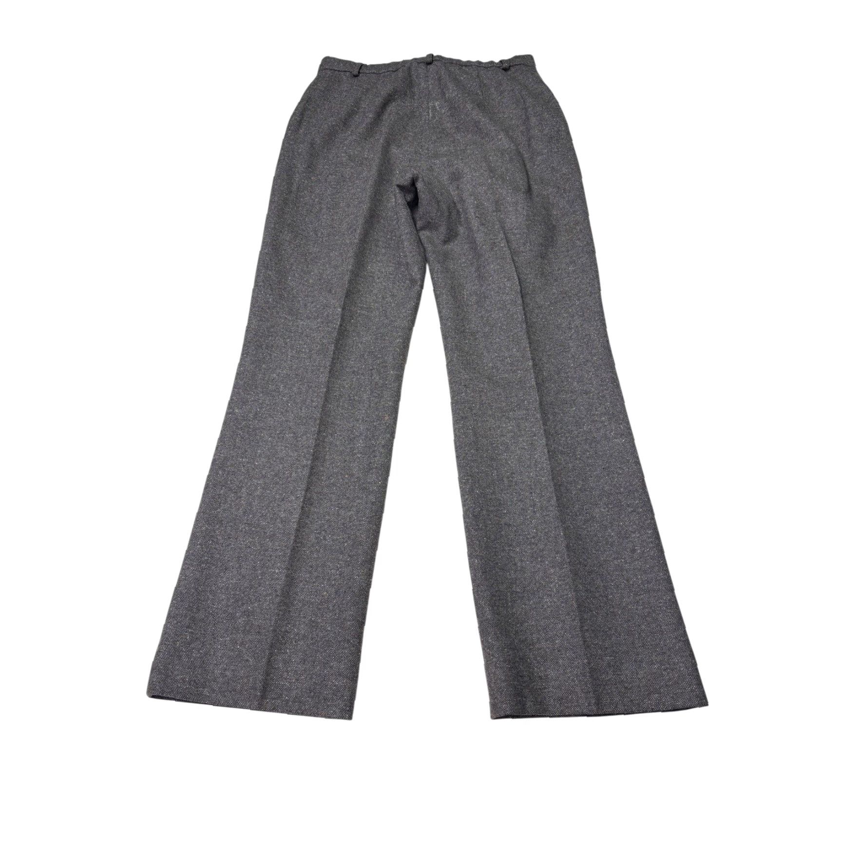 Pendleton VINTAGE Pendleton Wool Silk Tweed Trousers Grey Wide Leg 10P 28W 29L USA Womens Pants Size 32" / US 10 / IT 46 - 7 Thumbnail