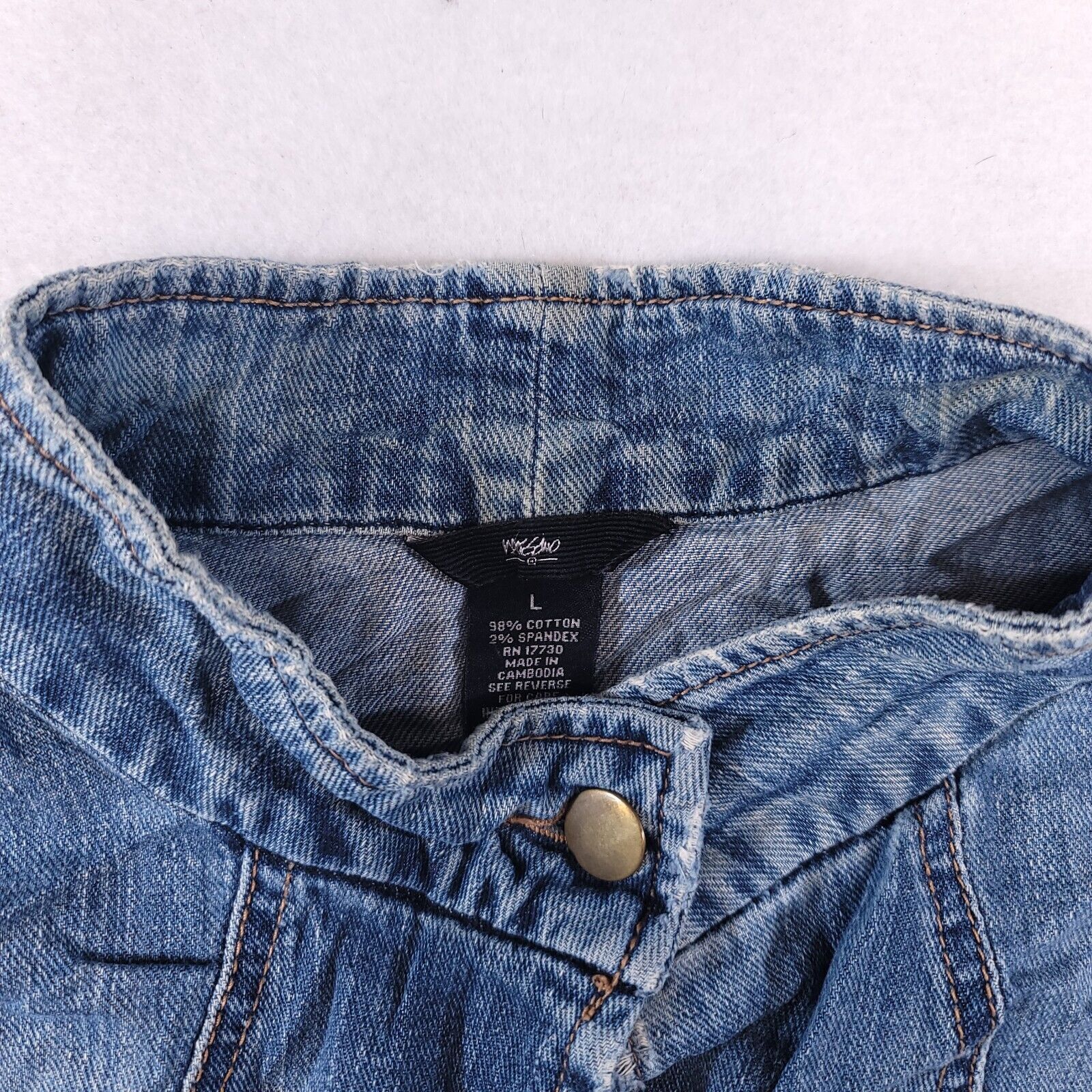 Mossimo Mossimo Casual Button Denim Jean Jacket Womens Size L Blue Size L / US 10 / IT 46 - 3 Thumbnail