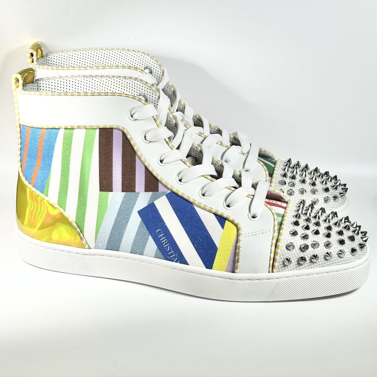 Christian Louboutin New Christian Louboutin Lou Spikes Sneakers Mens Size 44.5 Size US 11.5 / EU 44-45 - 1 Thumbnail