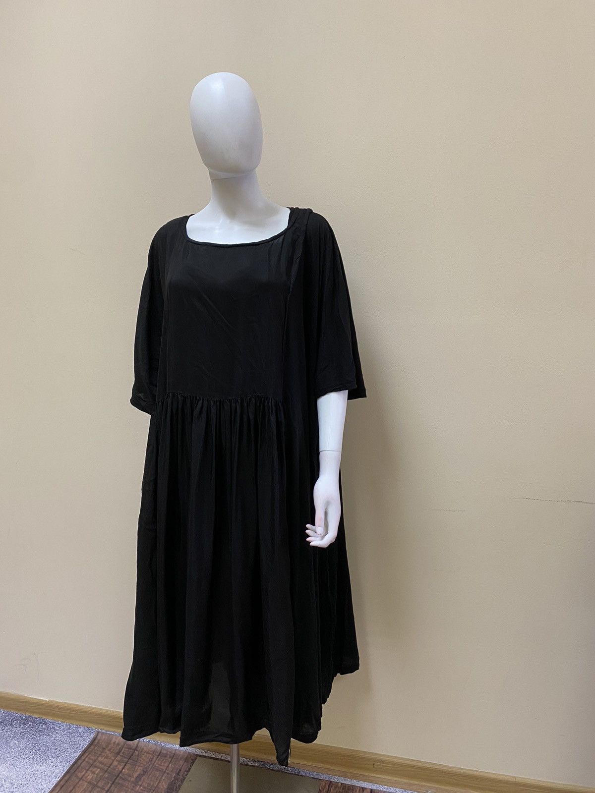 Rundholz Rundholz Asymmetric Papercotton Jersey Dress With Cut Size L Size L / US 10 / IT 46 - 2 Thumbnail