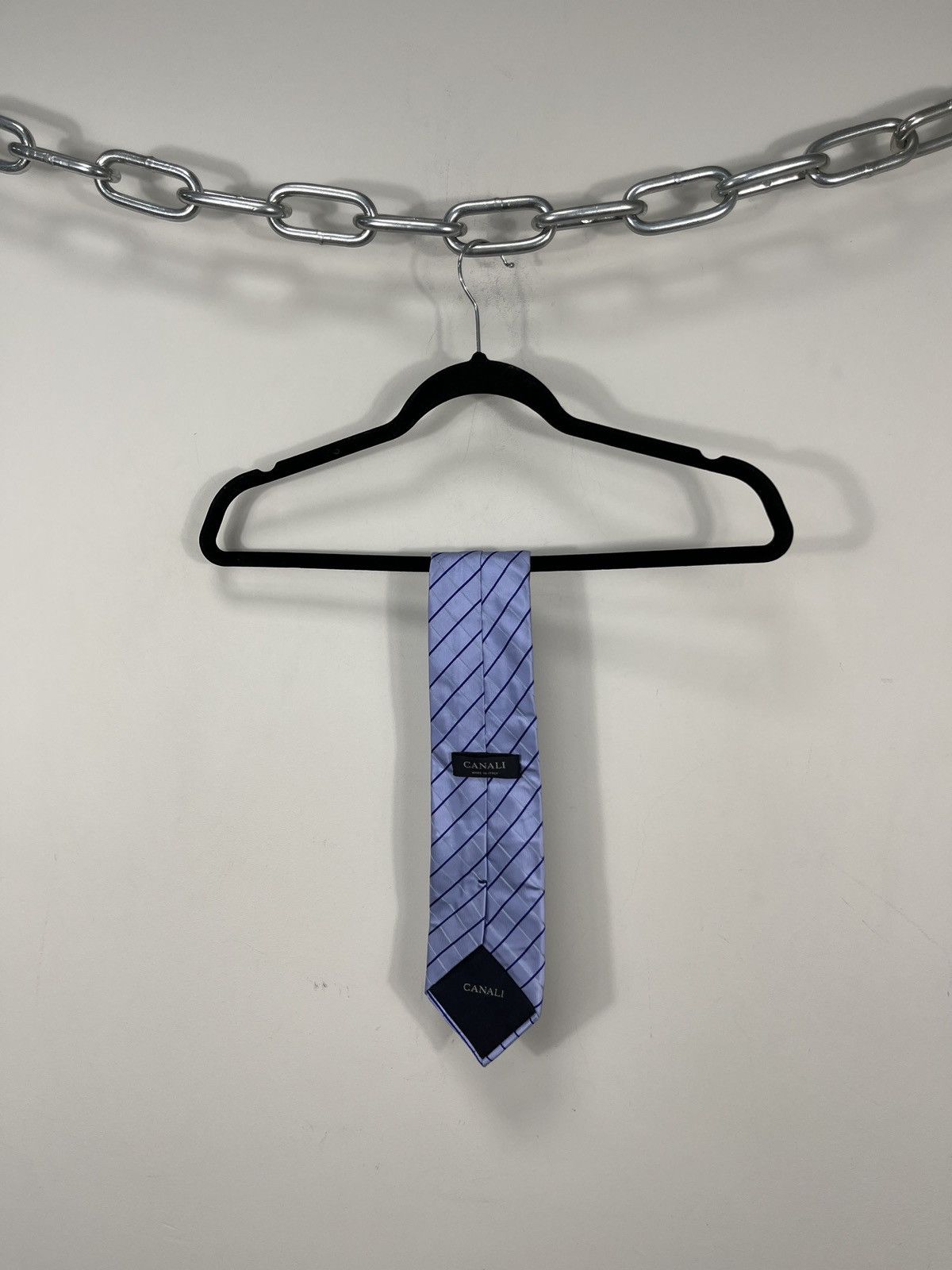 Canali Canali Checkered Blue Formal Luxury Silk Tie Size ONE SIZE - 2 Thumbnail