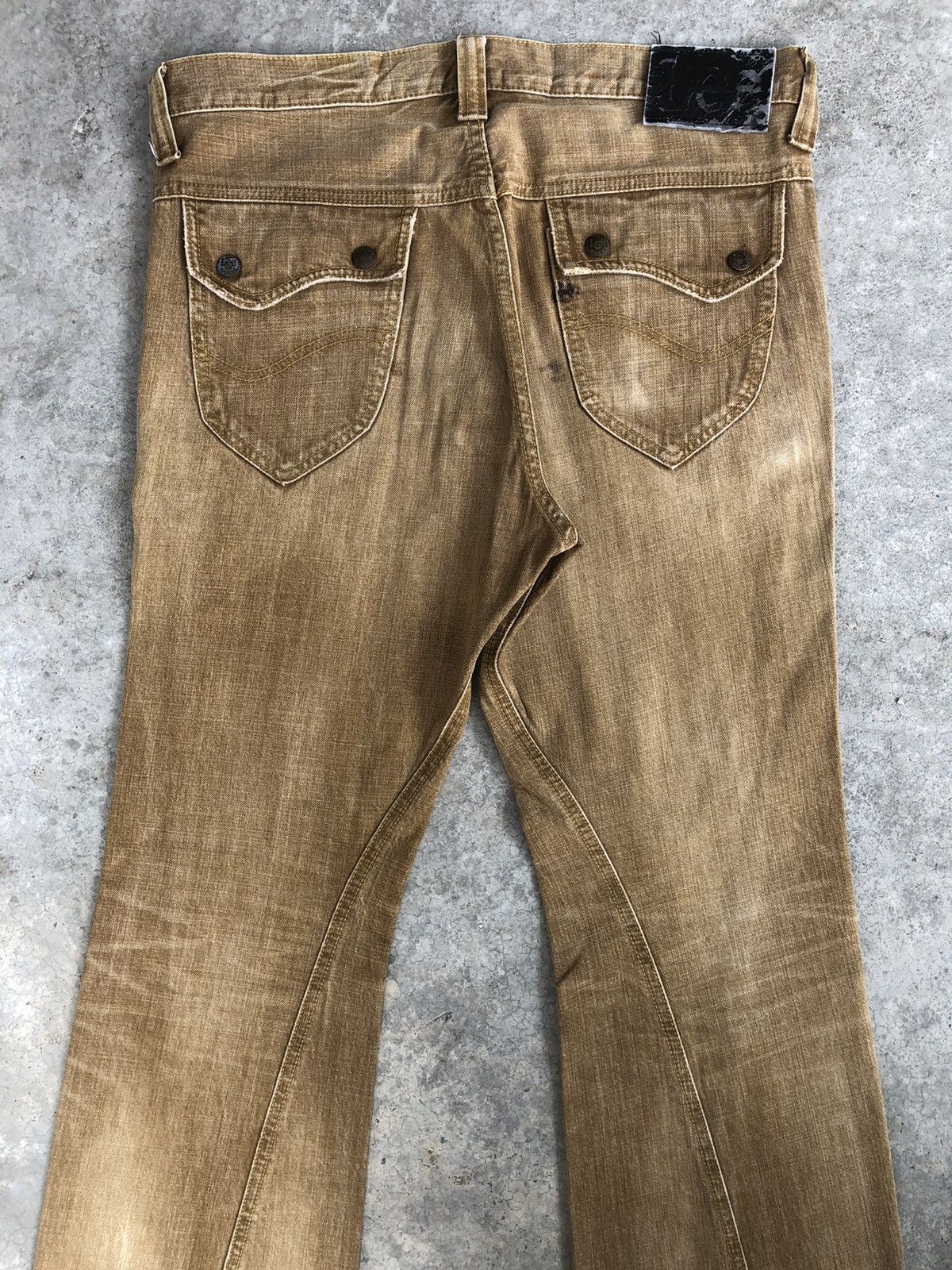 Lee Japanese Lee Flared Jeans Distressed Jeans Size US 34 / EU 50 - 8 Thumbnail