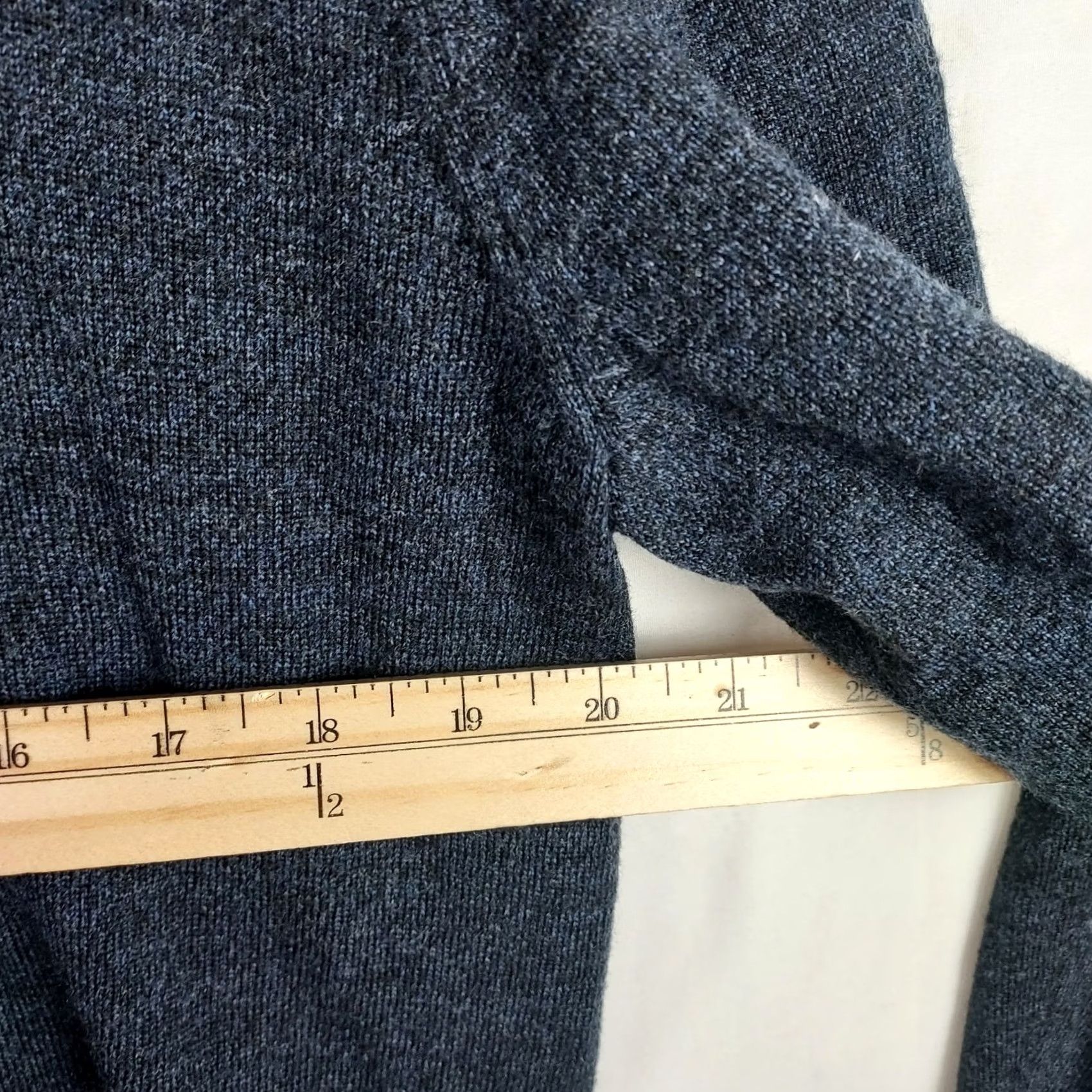 Vintage Fairlane Sweater Shirt Navy 100% Merino Wool Long Sleeve Mock Neck L Mens Pullover Casual Size US L / EU 52-54 / 3 - 6 Thumbnail