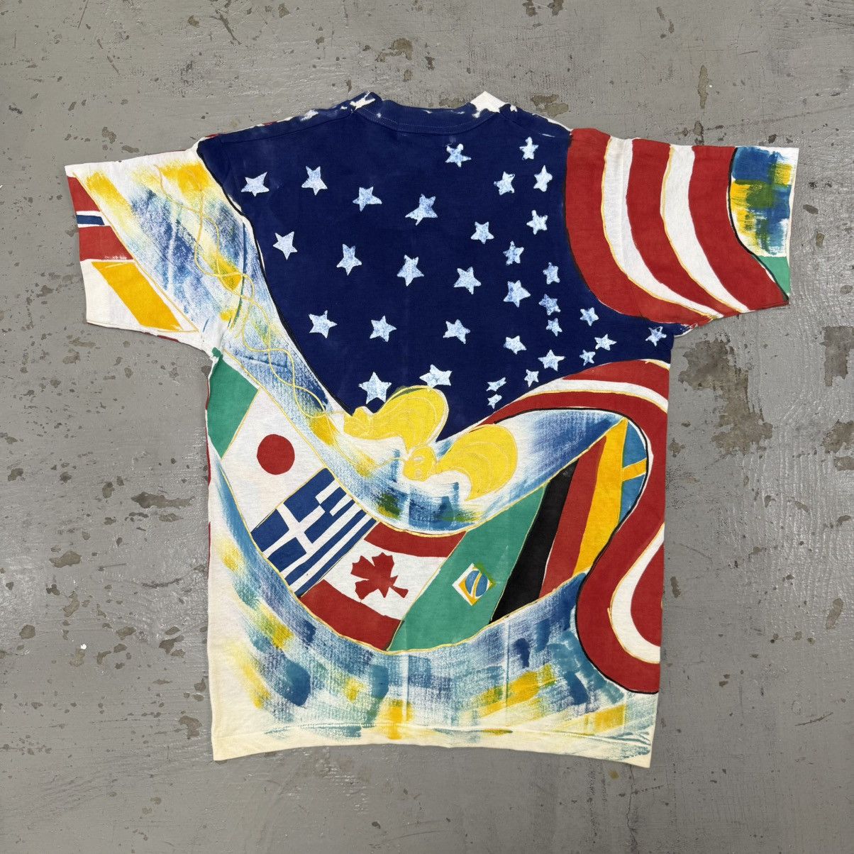 Arts & Science Vintage All Over Print Country Flag Tee Size US L / EU 52-54 / 3 - 2 Thumbnail