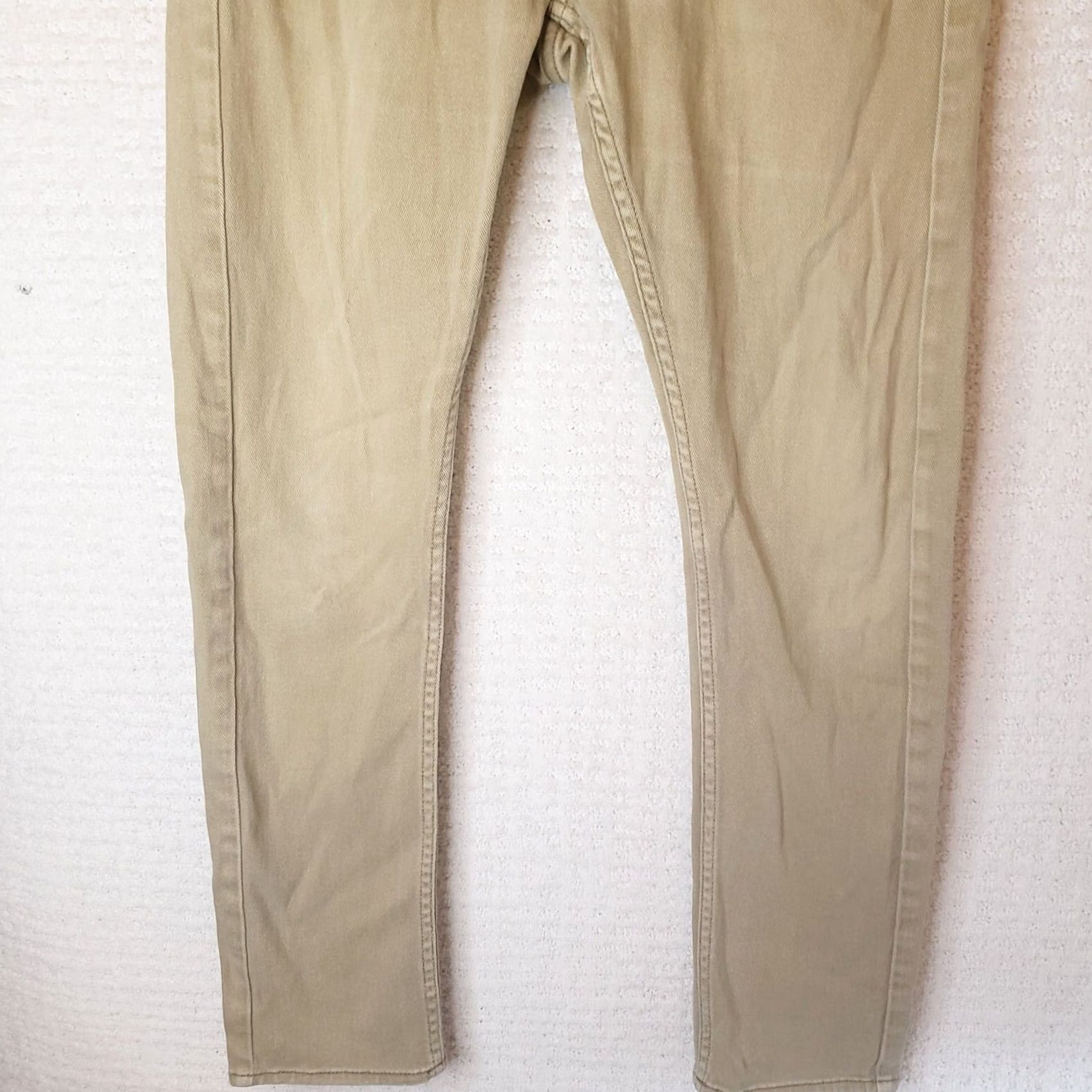 CO BULLHEAD DENIM CO Skinny Straight Leg Stretch Jeans Brown Khaki Tan 30X30 Men Size US 30 / EU 46 - 3 Thumbnail