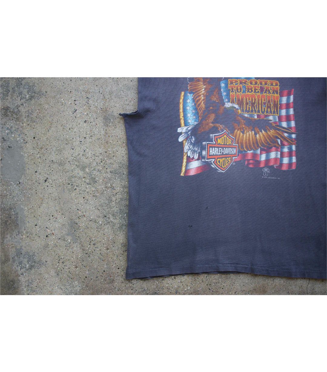 Vintage 1988 Vintage Harley Davidson - Proud Sleeveless T-Shirt Size US L / EU 52-54 / 3 - 8 Thumbnail