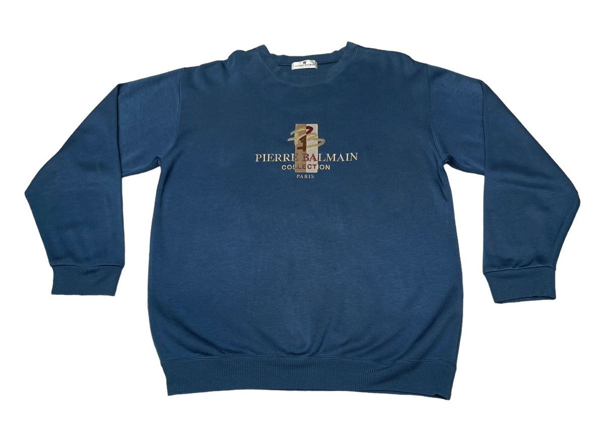 Pierre Balmain Vintage Brand Pierre Balmain Sweatshirt 1990s Size US L / EU 52-54 / 3 - 1 Thumbnail