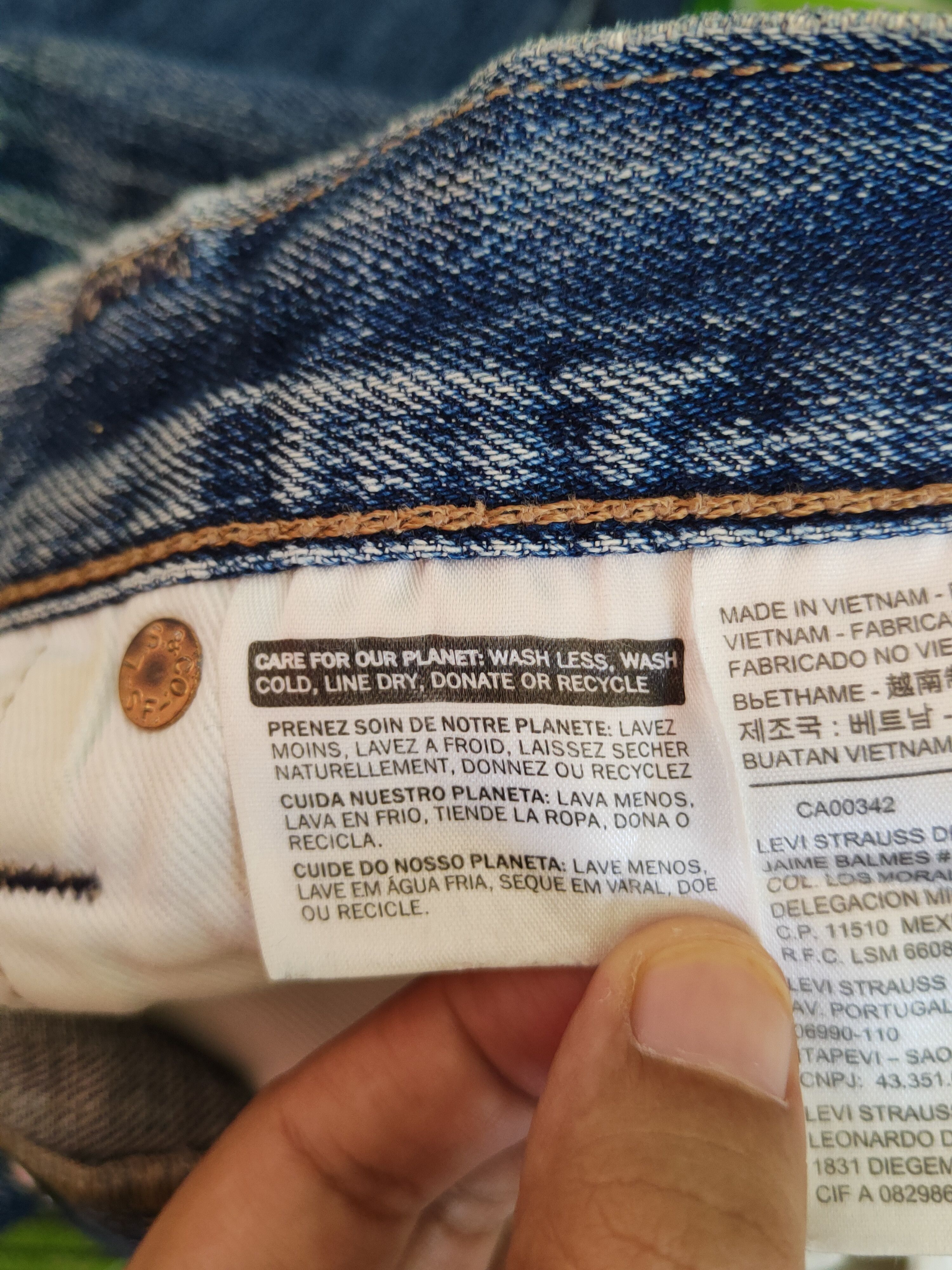 Levi's Levi's Dark Blue Faded Distressed Ripped Jeans #S1647 Size US 34 / EU 50 - 17 Thumbnail