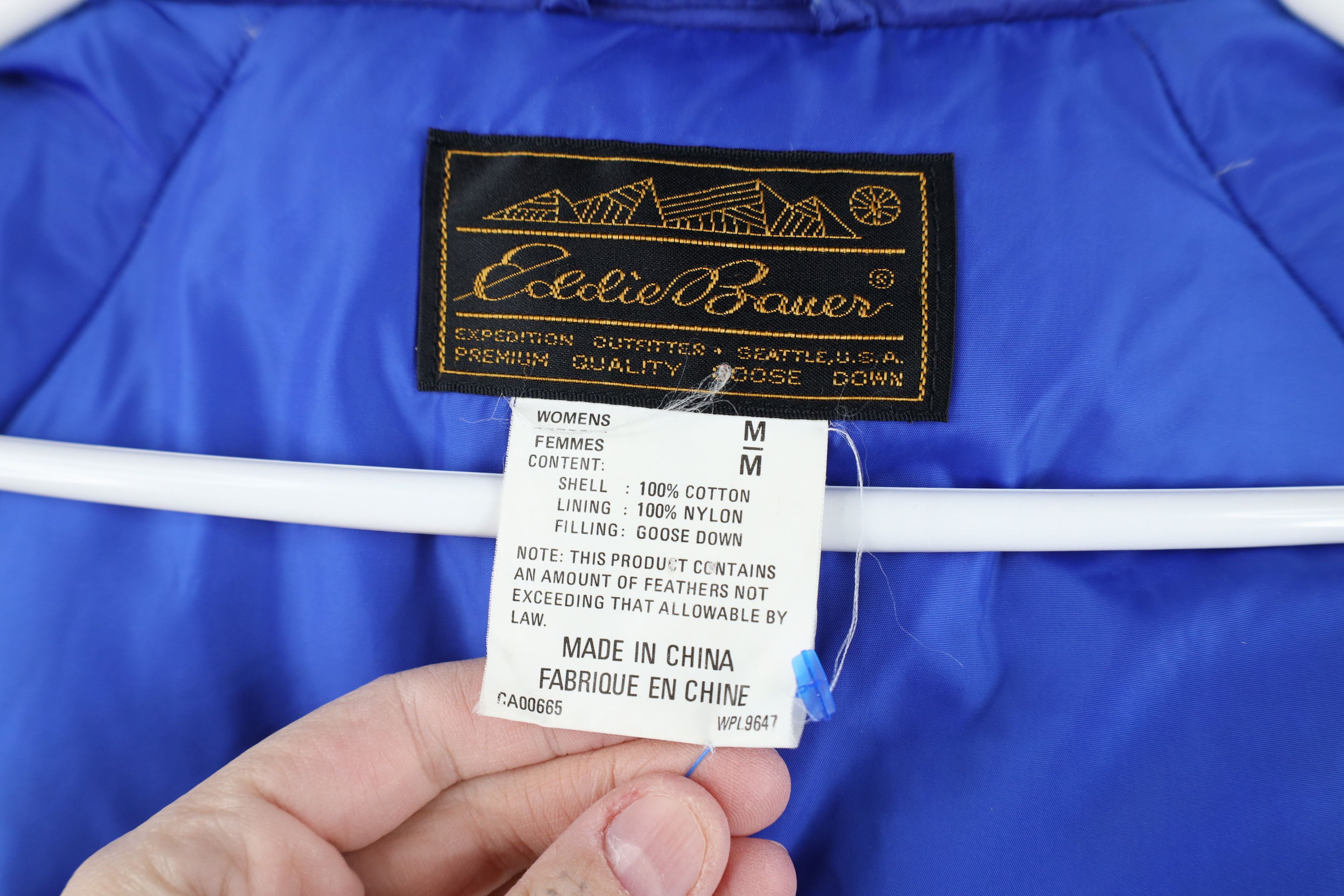 Eddie Bauer Vintage 90s Eddie Bauer Duck Down Puffer Chore Jacket Size M / US 6-8 / IT 42-44 - 12 Thumbnail
