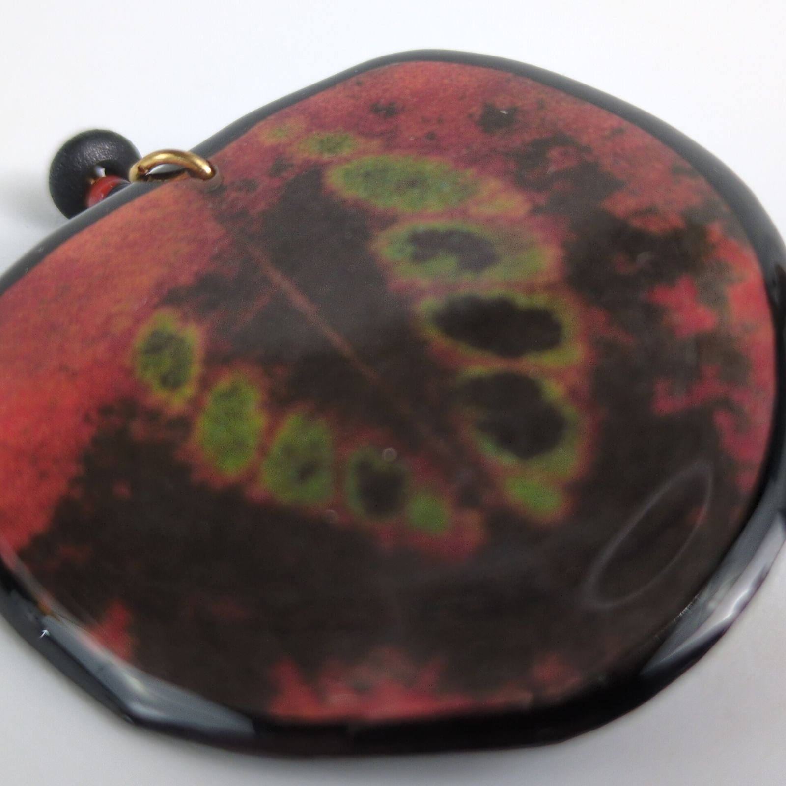 Vintage Vintage Estate Jewelry Brooch Pin, Resin Geode Leaf Design Size ONE SIZE - 3 Thumbnail