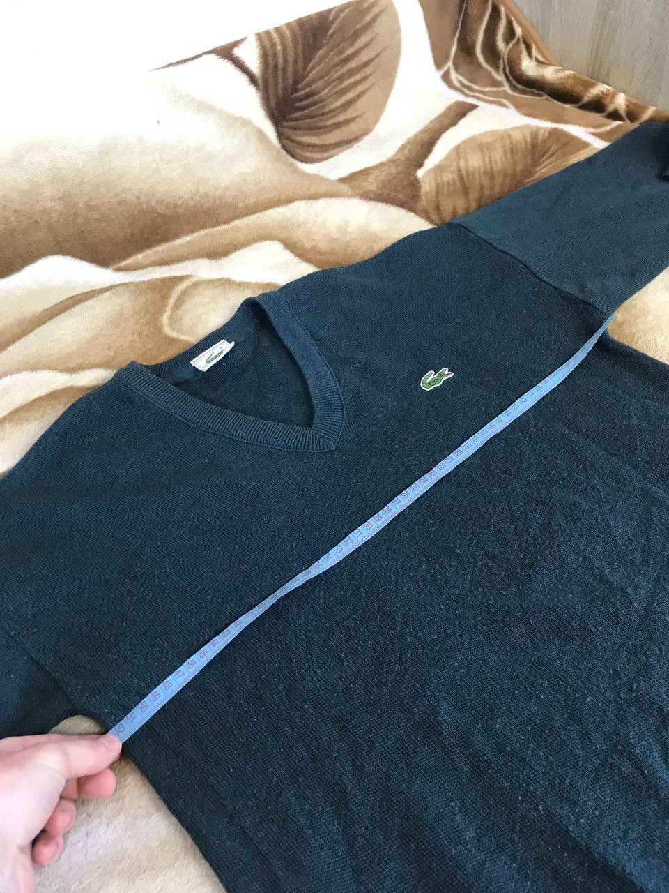 Lacoste 🔥 90s Lacoste Wool Sweater V Neck Old Money Knit Cardigan Size US M / EU 48-50 / 2 - 10 Thumbnail