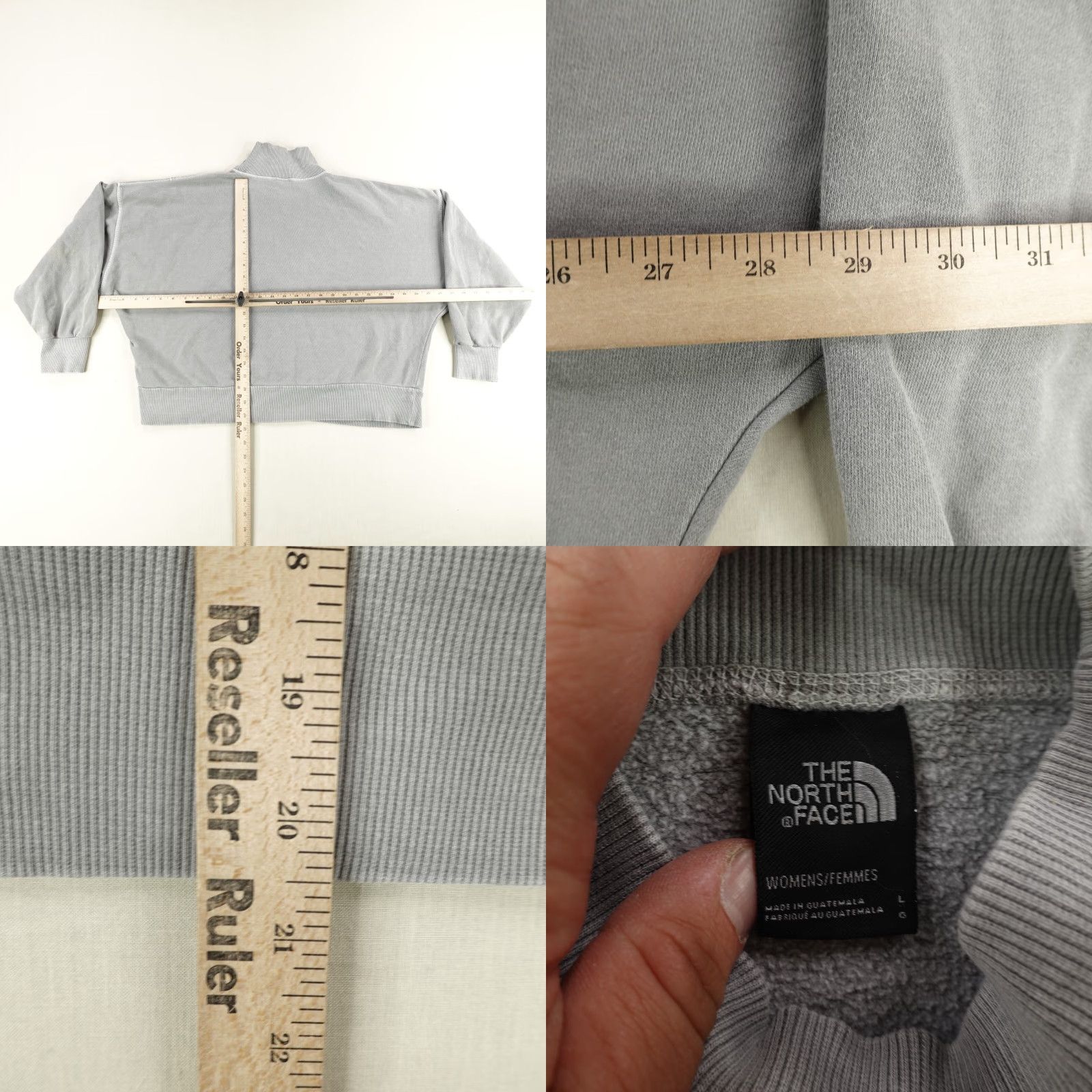 The North Face The North Face Shirt Womens L Gray Turtleneck Pullover Oversized Knit Sweatshirt Size L / US 10 / IT 46 - 8 Thumbnail