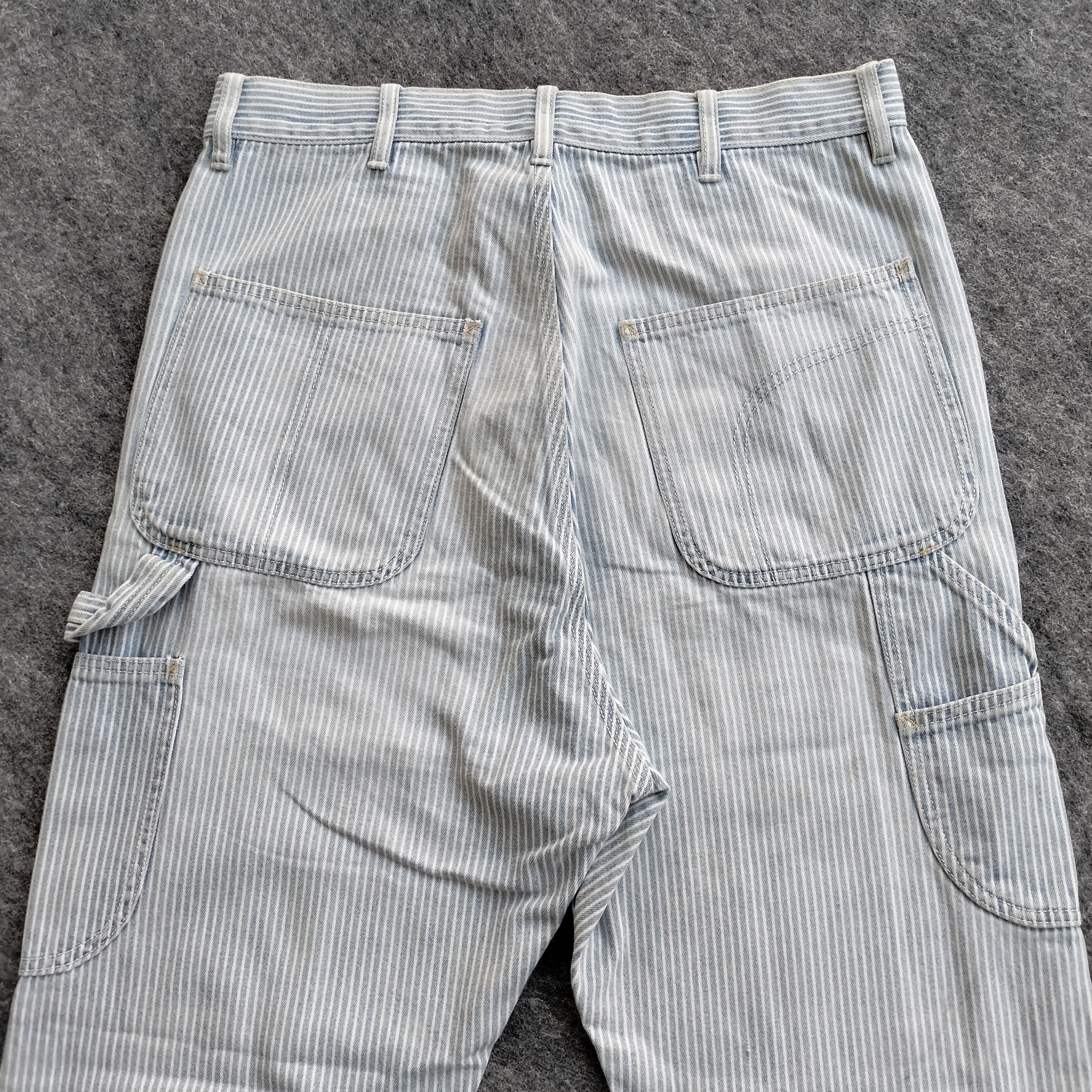 Issey Miyake Tsumori chisato "lucky" carpenter hickory pants Size US 31 - 11 Thumbnail