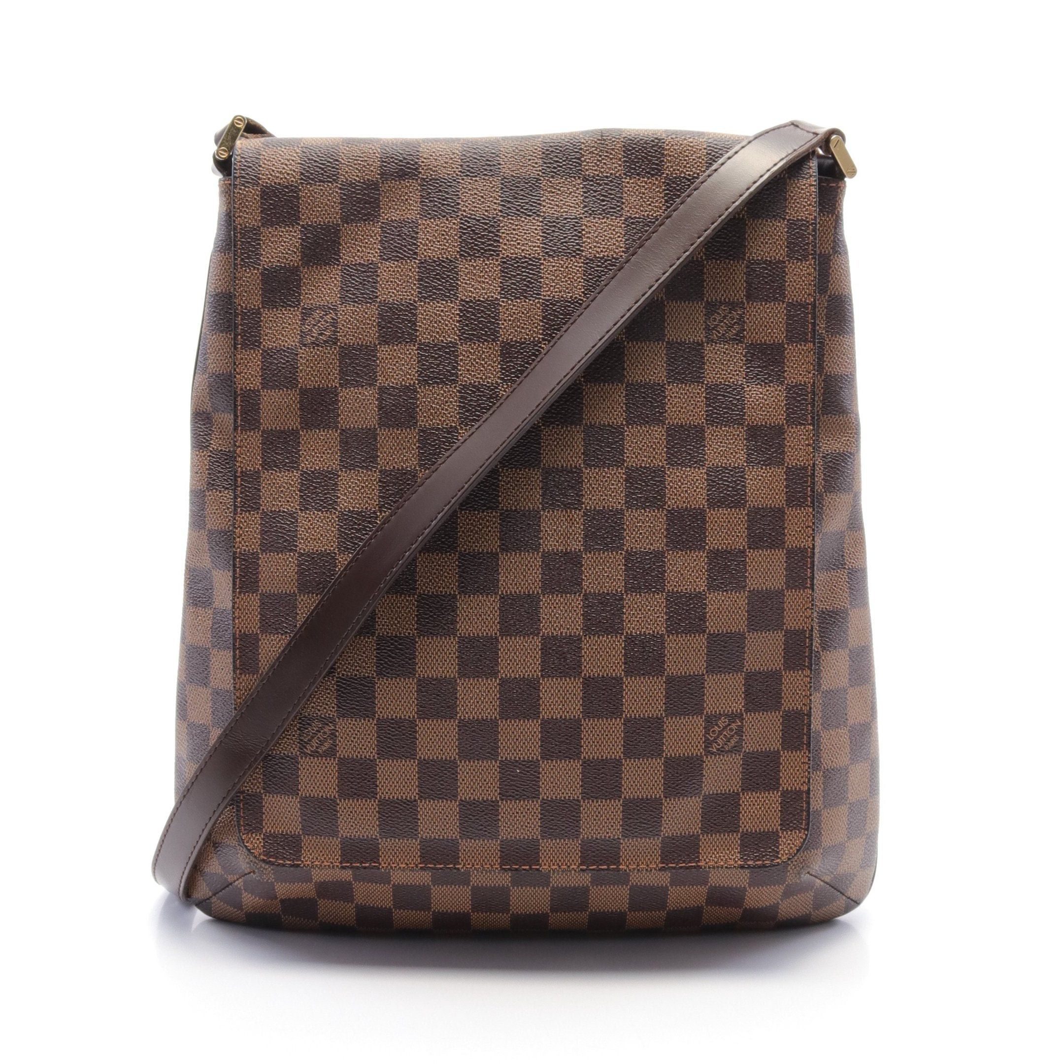 Louis Vuitton Louis Vuitton Musette Damier Ebene Shoulder Bag Leather Brown Size ONE SIZE - 1 Thumbnail