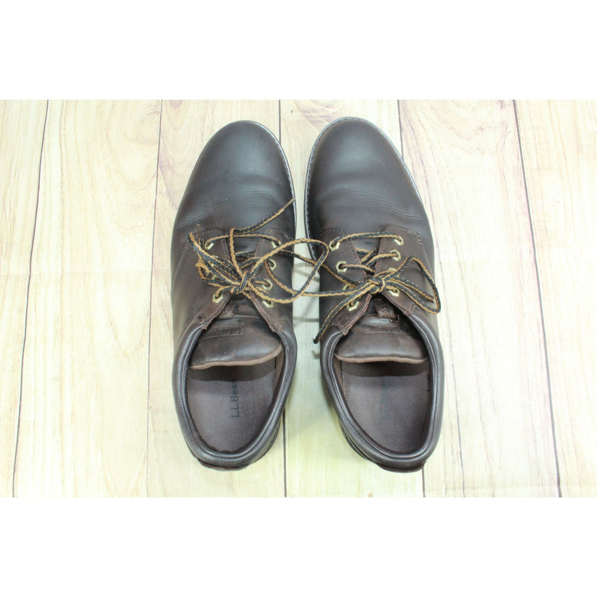 L.L. Bean LL Bean Men’s Brown Leather Stonington Oxford Shoes Size US 13 / EU 46 - 7 Thumbnail