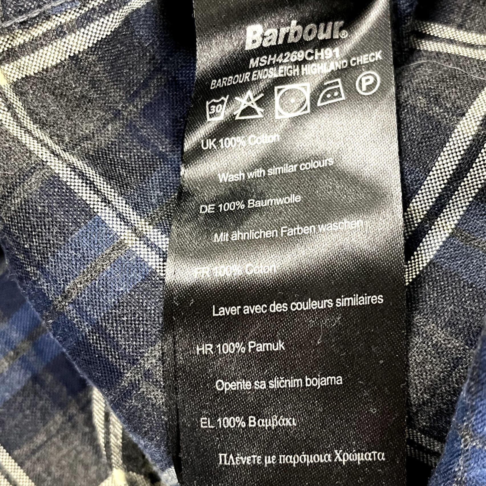 Barbour VINTAGE Barbour Shirt Men 2XL Long Sleeve Highland Check Button-Down Casual Designer Size US XXL / EU 58 / 5 - 2 Thumbnail