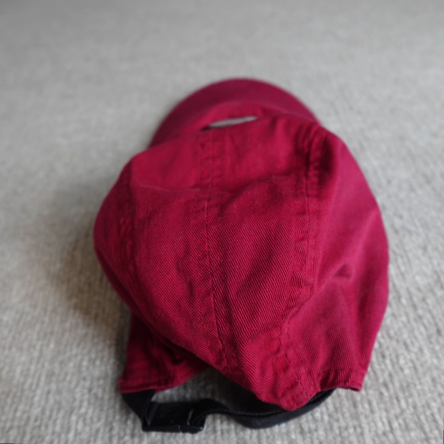 Nike VINTAGE Nike Athletics Hat 4 Panel Strapback Red Gray Tag Adjustable Mens Baseball Cap Size ONE SIZE - 6 Thumbnail