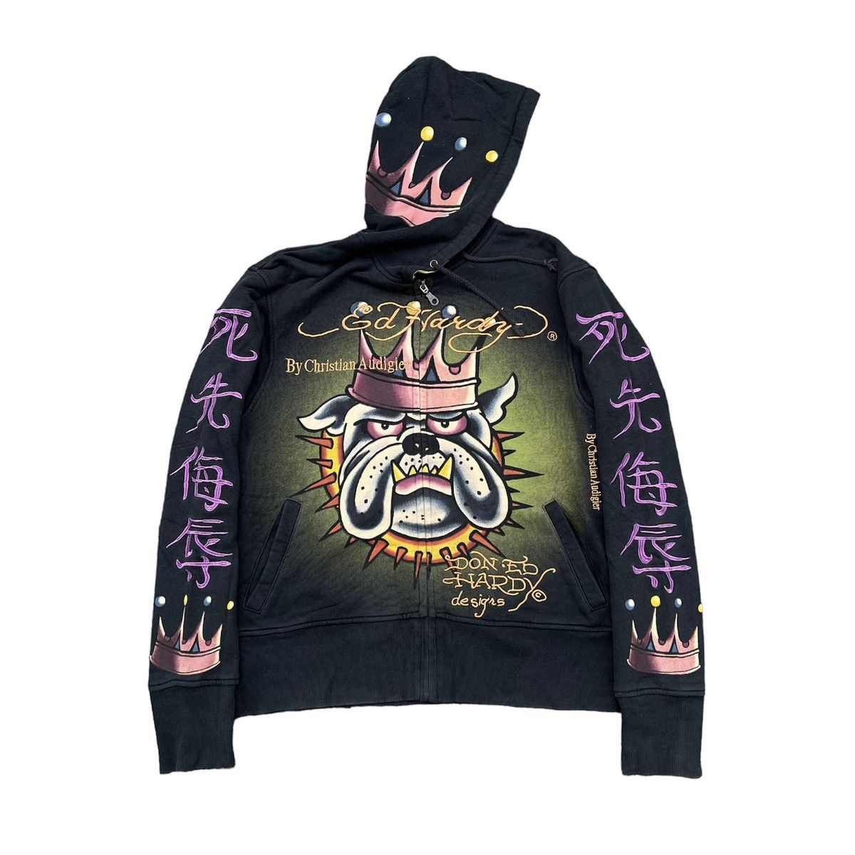 Christian Audigier × Ed Hardy × Vintage Vintage Christian Audigier Limited Edition Zip Up Hoodie Size US M / EU 48-50 / 2 - 1 Thumbnail