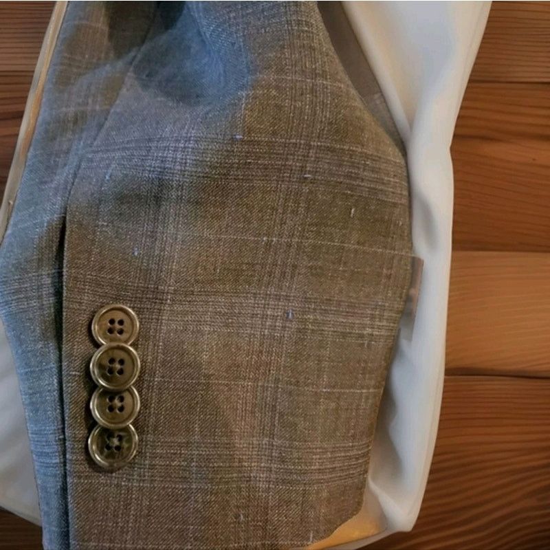 John Varvatos John Varvatos Mens Two Button Suit Size 44R - 2 Thumbnail