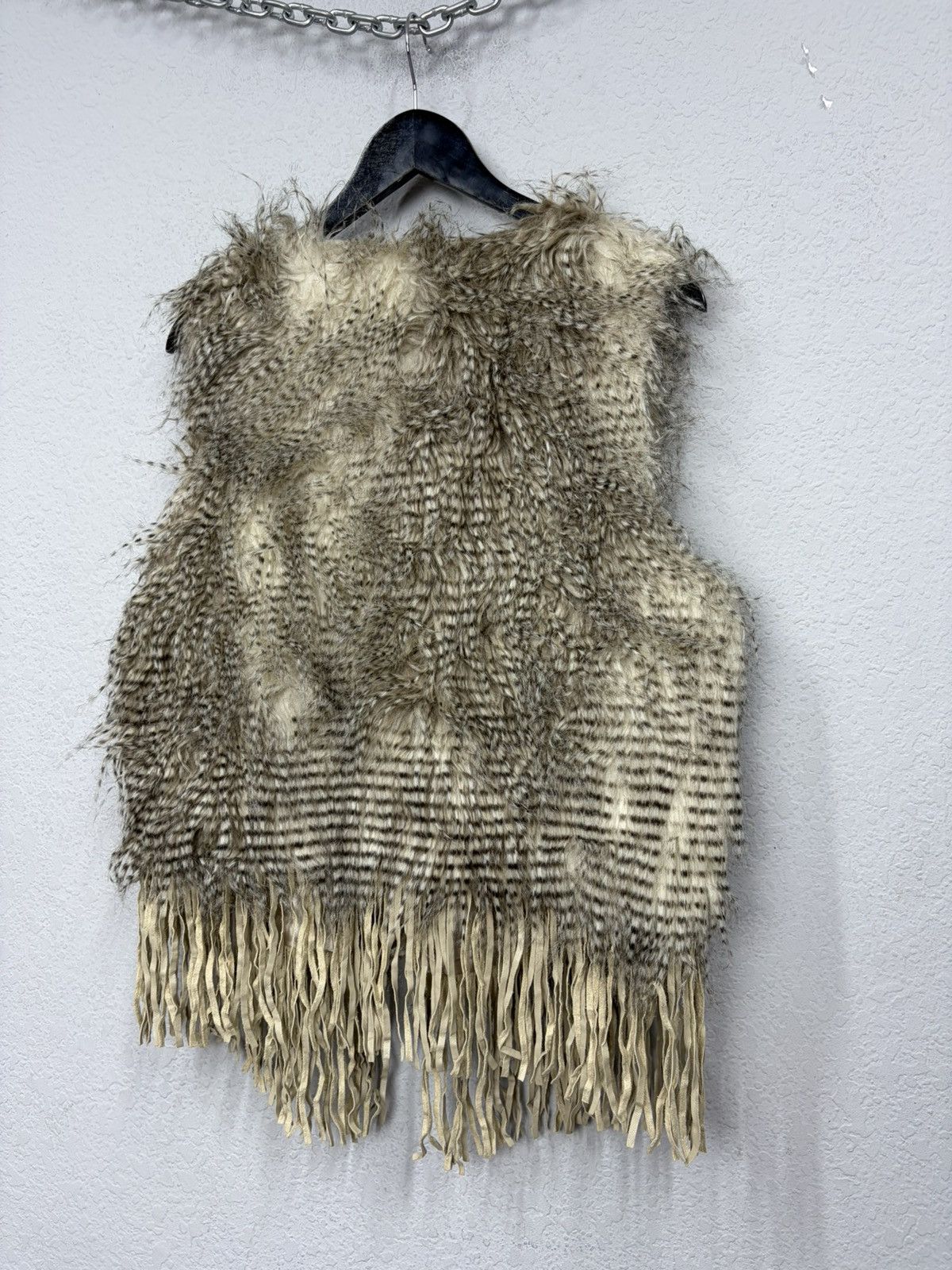 Le Grande Bleu (L.G.B.) Fur Vest with Fringe LGB Rick Owens Y2K Archive Aesthetic Size US M / EU 48-50 / 2 - 9 Thumbnail