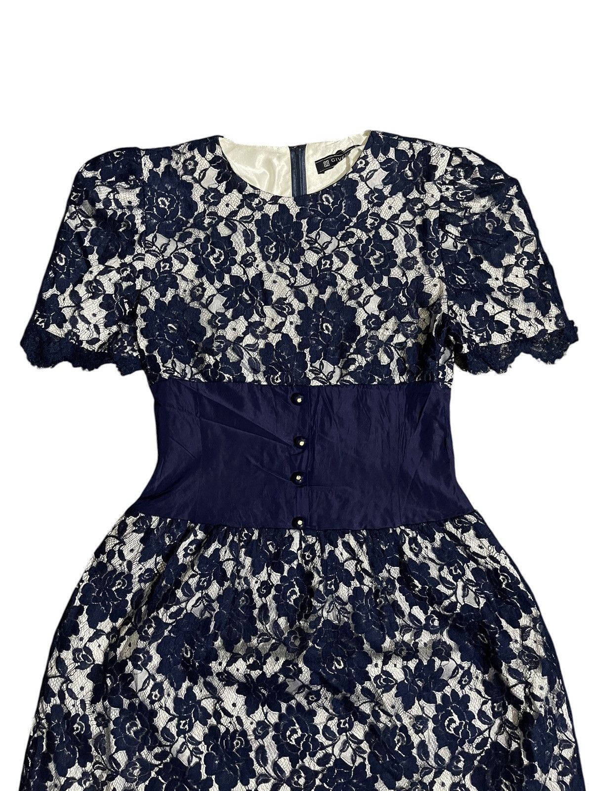 Givenchy Givenchy Hi Formal Archieve Floral Blue Maxi Dress Size M / US 6-8 / IT 42-44 - 4 Thumbnail
