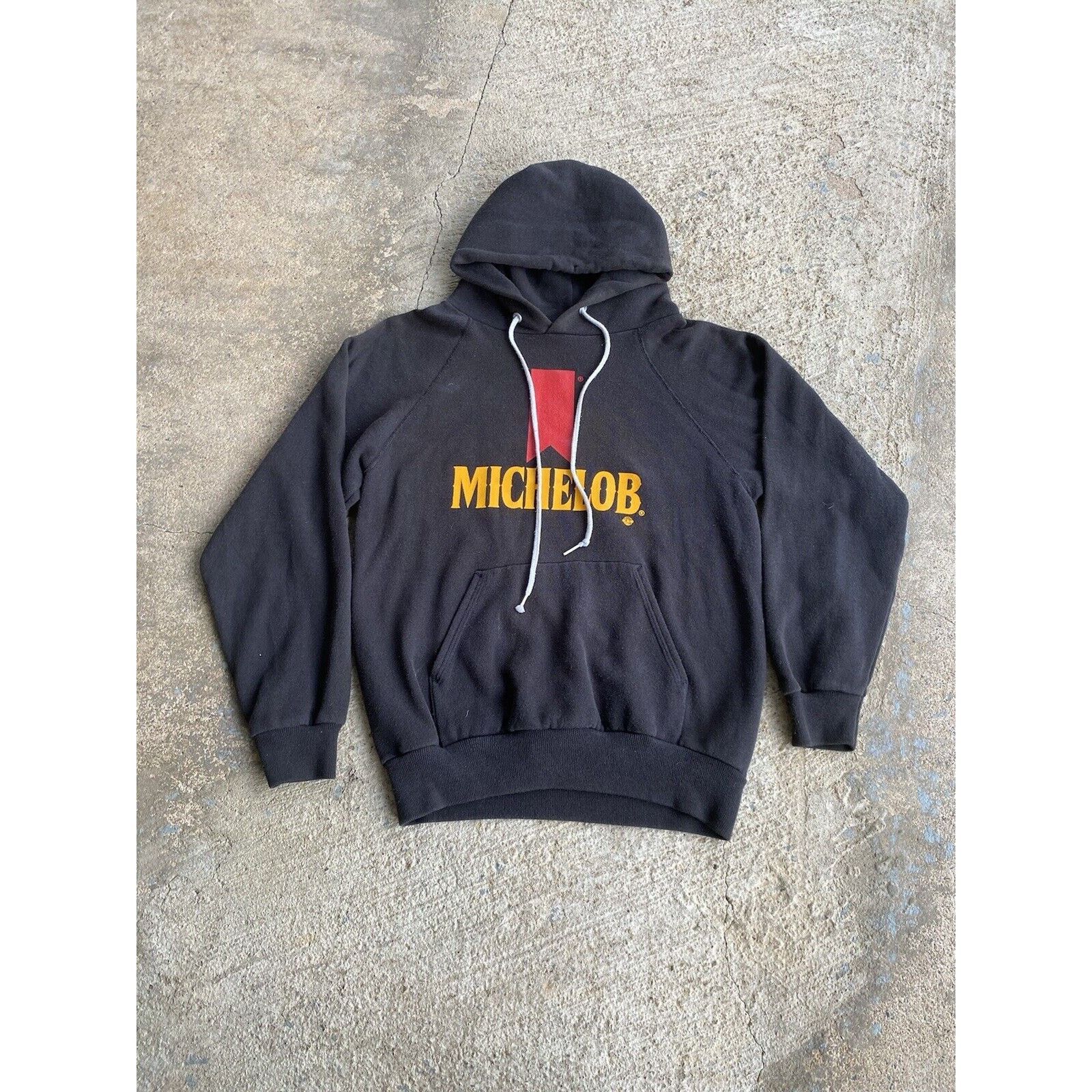Hanes VTG 80'S MICHELOB BEER Pullover HOODIE Black Small Used Size US S / EU 44-46 / 1 - 1 Thumbnail
