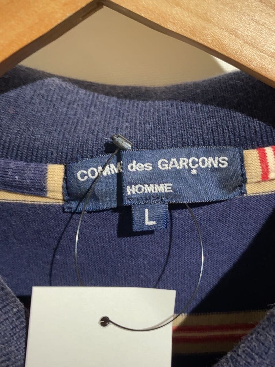 Comme des Garcons Homme Striped Polo Button Shirt Size US L / EU 52-54 / 3 - 3 Thumbnail