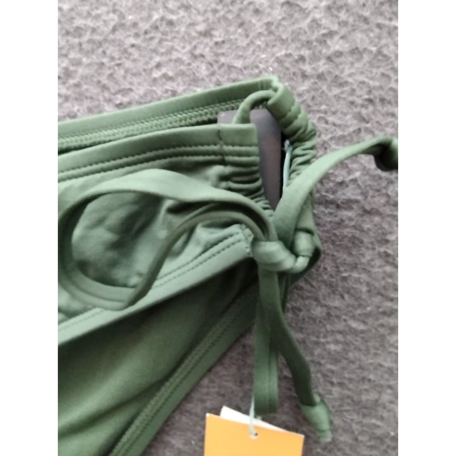 Vintage Kona Sol Bikini Bottom Women XL Green Tie Side Bikini Bottom Solid 16-18 Beach Womens Size XL Green Kona Sol Bikini Bottom Tie Side 16-18 Size 40" / US 18 - 7 Thumbnail