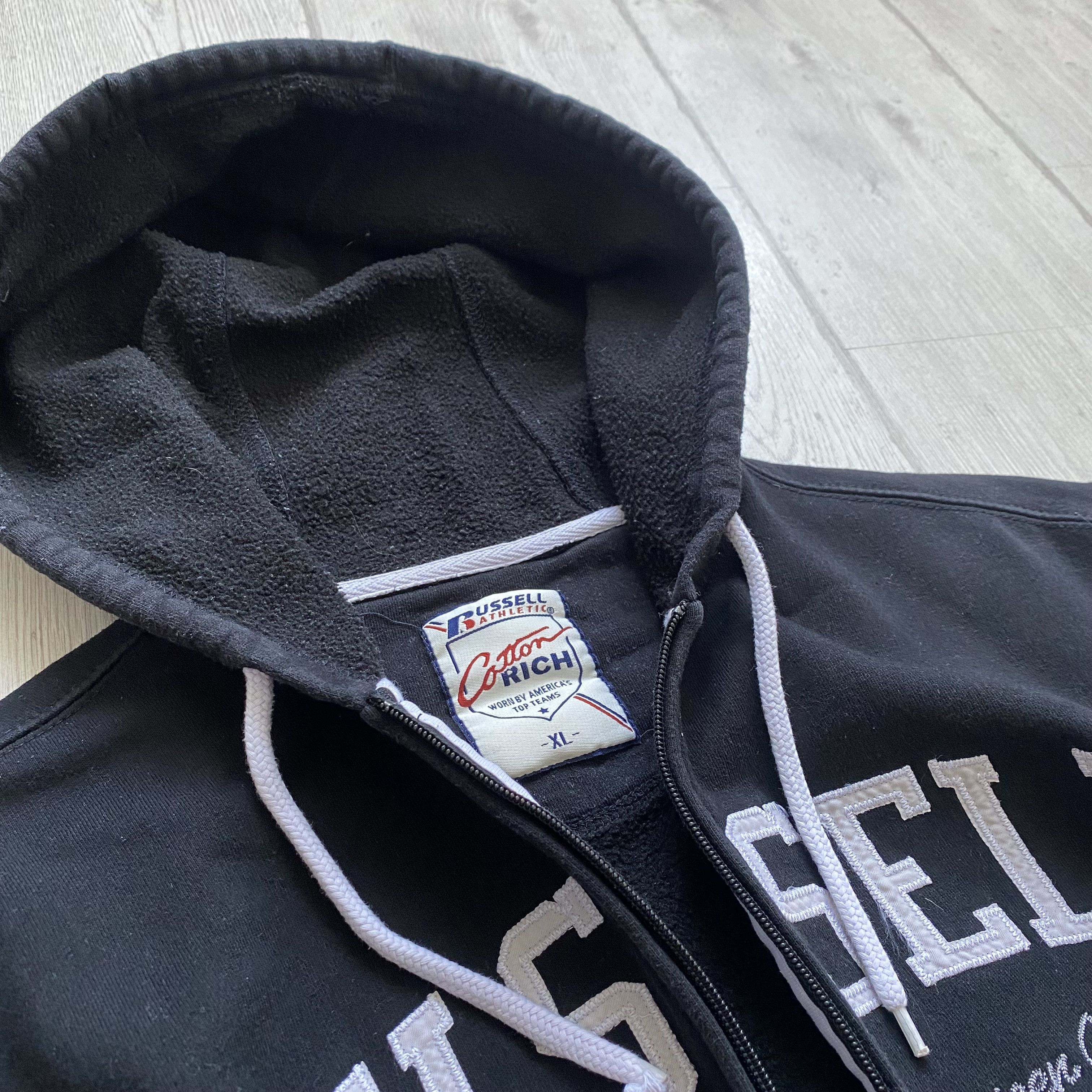 Russell Athletic ⚫️ Russell Athletic Boxy Hoodie Embroider Big logo Vintage Size US M / EU 48-50 / 2 - 8 Thumbnail