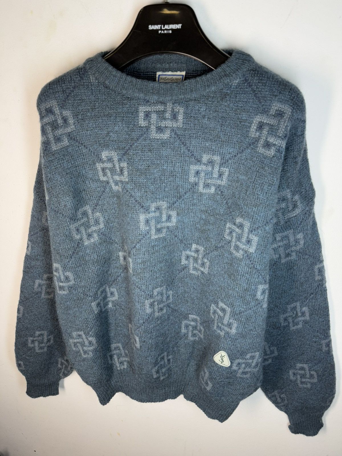 Yves Saint Laurent 1990s YSL Sweater Wool Soft Knitted Vintage Sweatshirt Size US XL / EU 56 / 4 - 17 Thumbnail