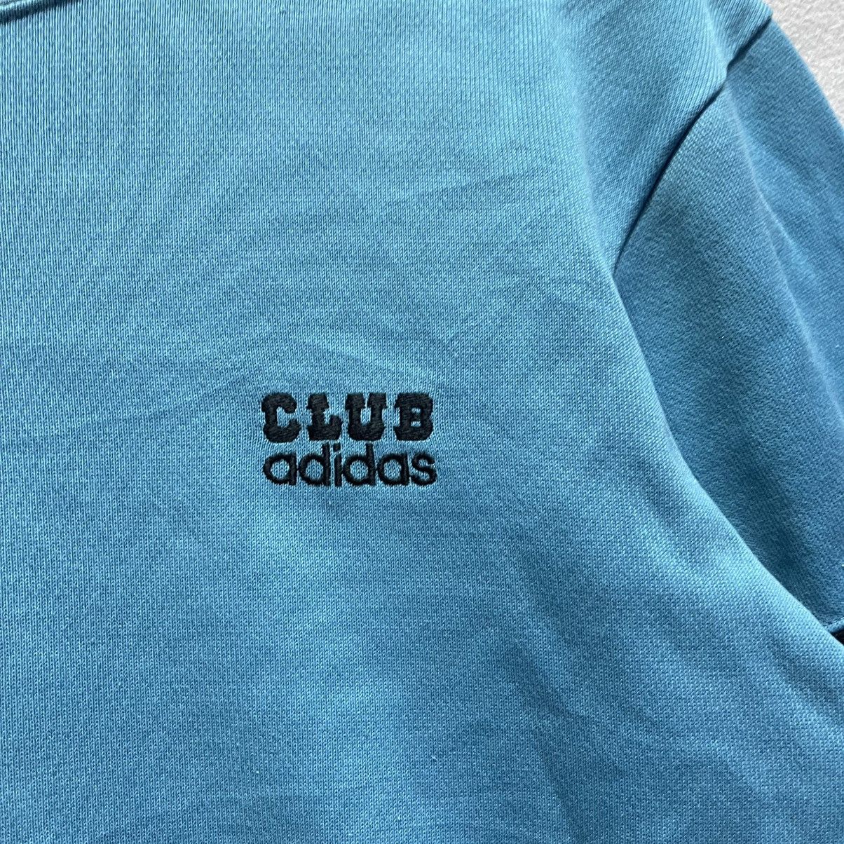 Adidas Vintage 1990s–2000s Adidas Club Sweatshirt (Made in Japan) Size US M / EU 48-50 / 2 - 3 Thumbnail
