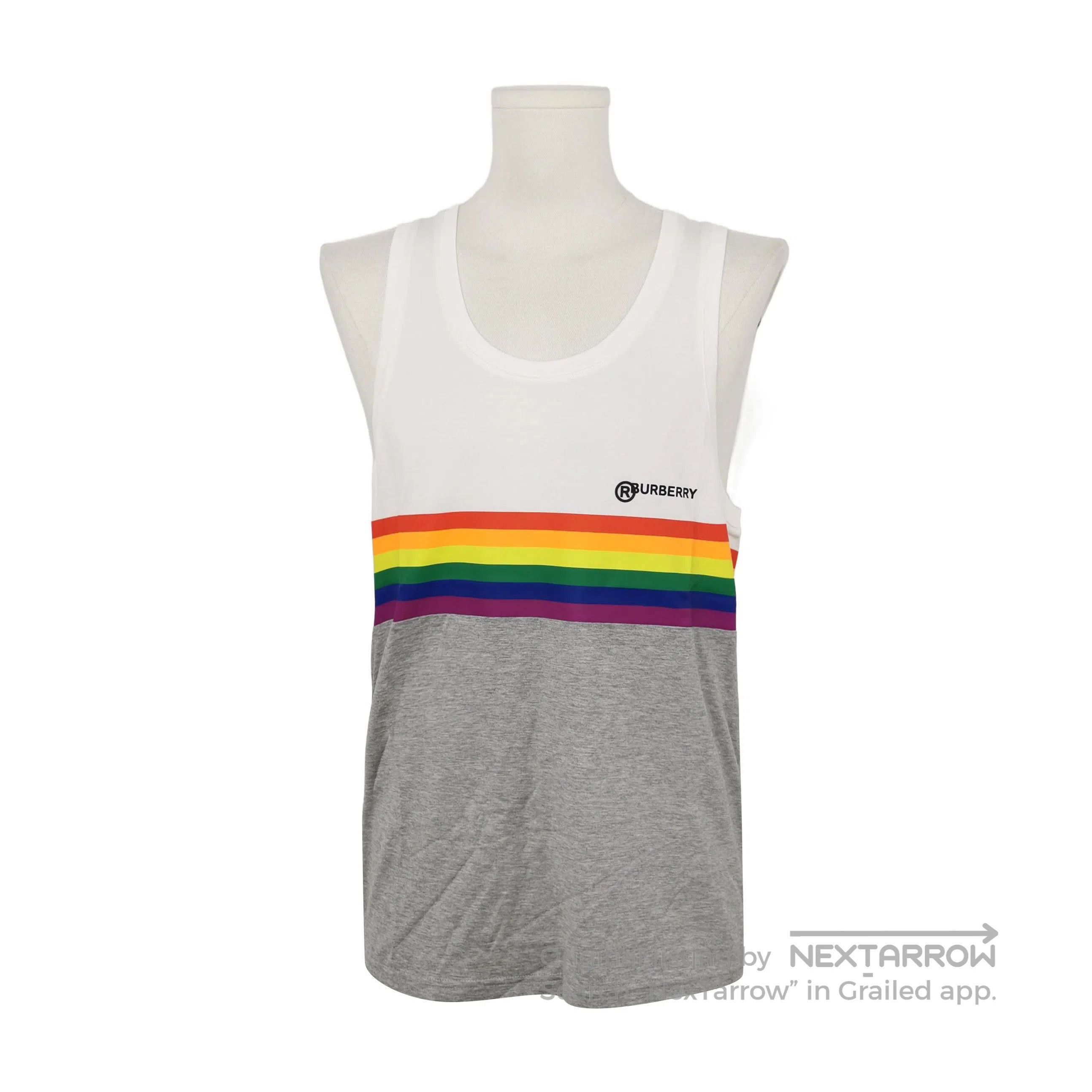 Burberry Burberry Colorful Logo Cotton Tank Top . Size US S / EU 44-46 / 1 - 1 Thumbnail