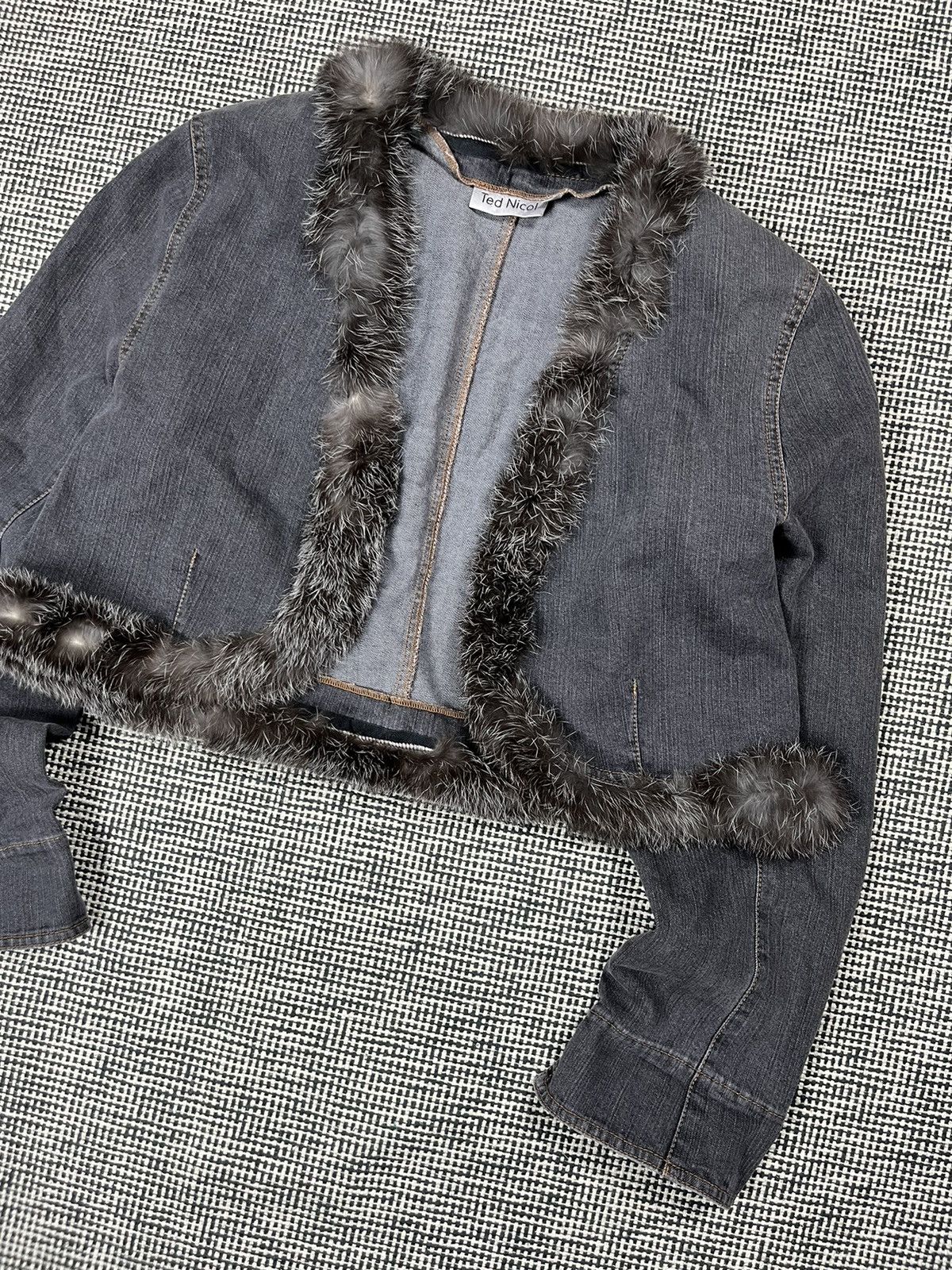 Hysteric Glamour × If Six Was Nine cropped faux fur lined denim jacket avant garde Japanese Size M / US 6-8 / IT 42-44 - 3 Thumbnail