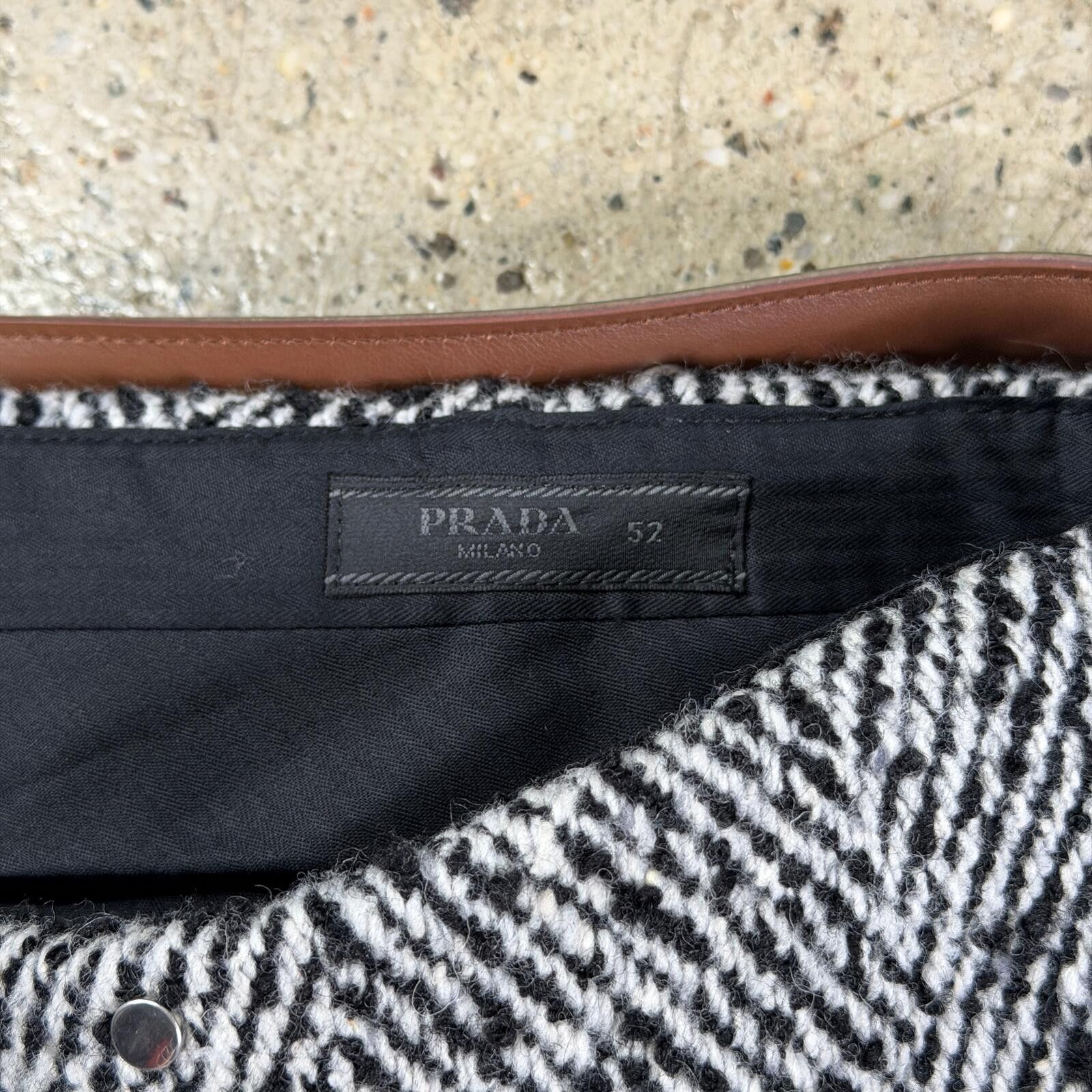 Prada Prada Wool Blend Pants w/ Attachable Belt Size 36" / US 14 / IT 50 - 8 Thumbnail