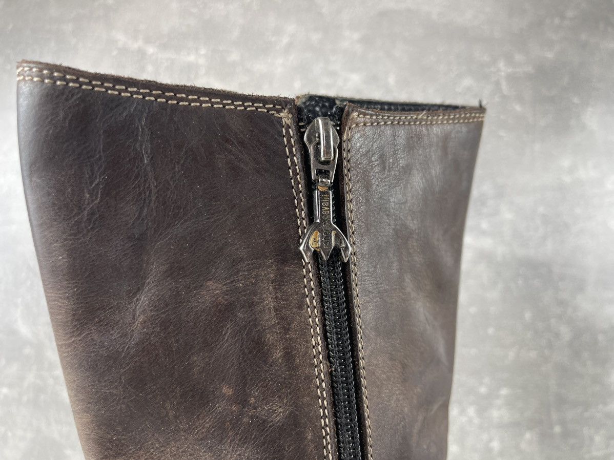 Roberto Cavalli Roberto Cavalli Devils Vintage Belted Leather Biker Boots Size US 8 / IT 38 - 7 Thumbnail