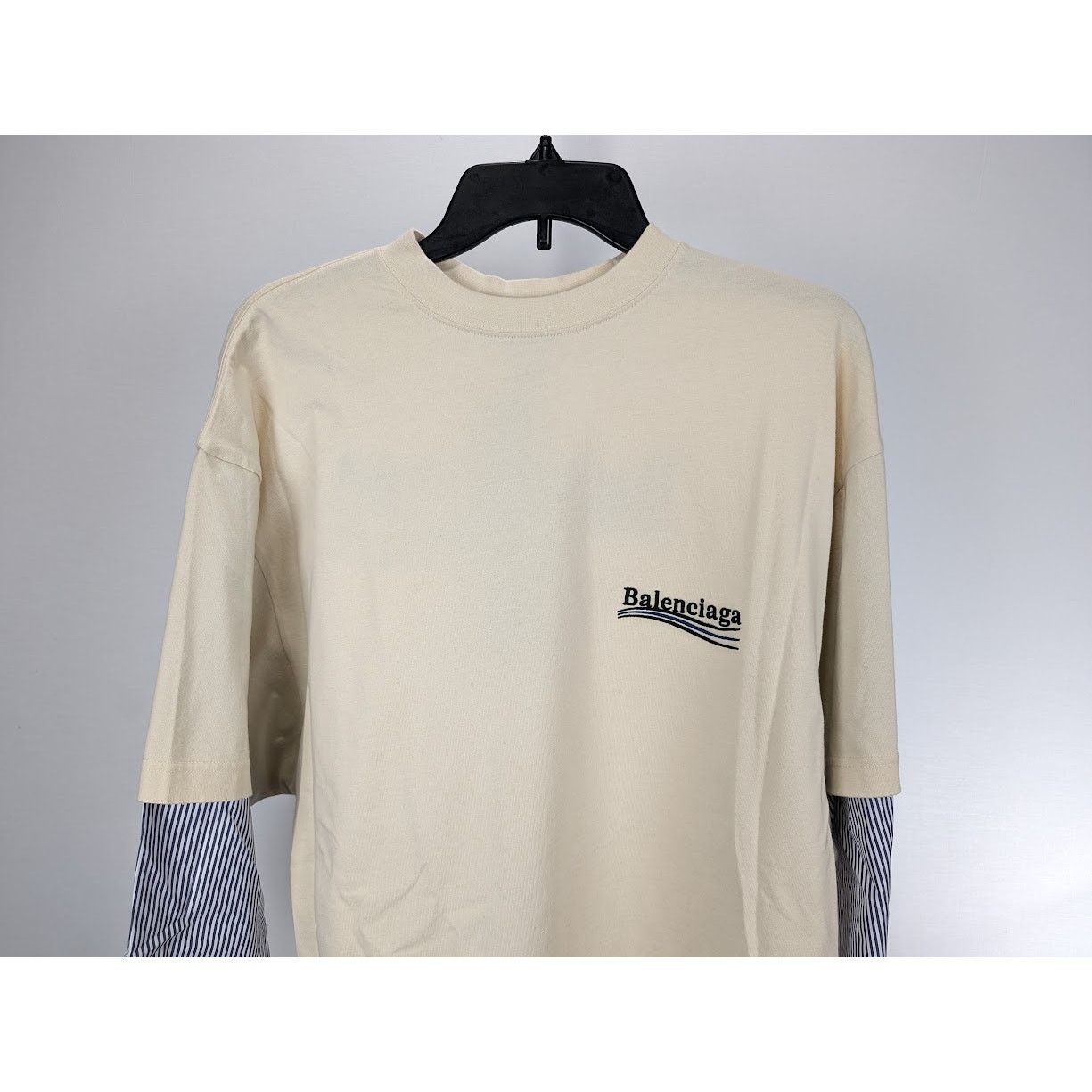 Balenciaga o1rshd1 Layered T-Shirt in Multicolor Size US M / EU 48-50 / 2 - 5 Thumbnail