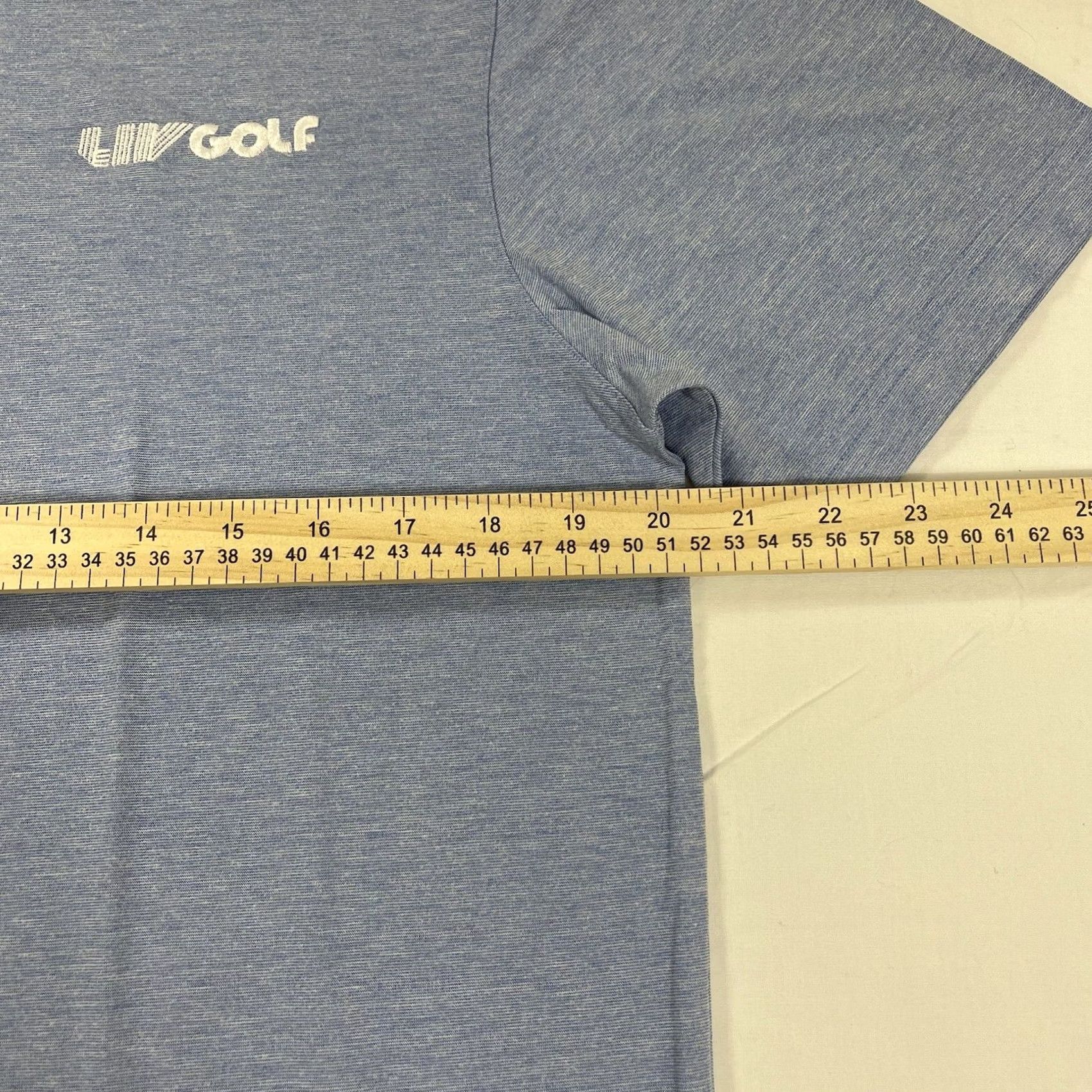 Vintage Ahead LIV Golf Polo Shirt - Short Sleeve, Embroidered Logo, Blue - Size S, 100% Polyester, Breathable, Lightweight, Performance Polo, Men Size US S / EU 44-46 / 1 - 4 Thumbnail