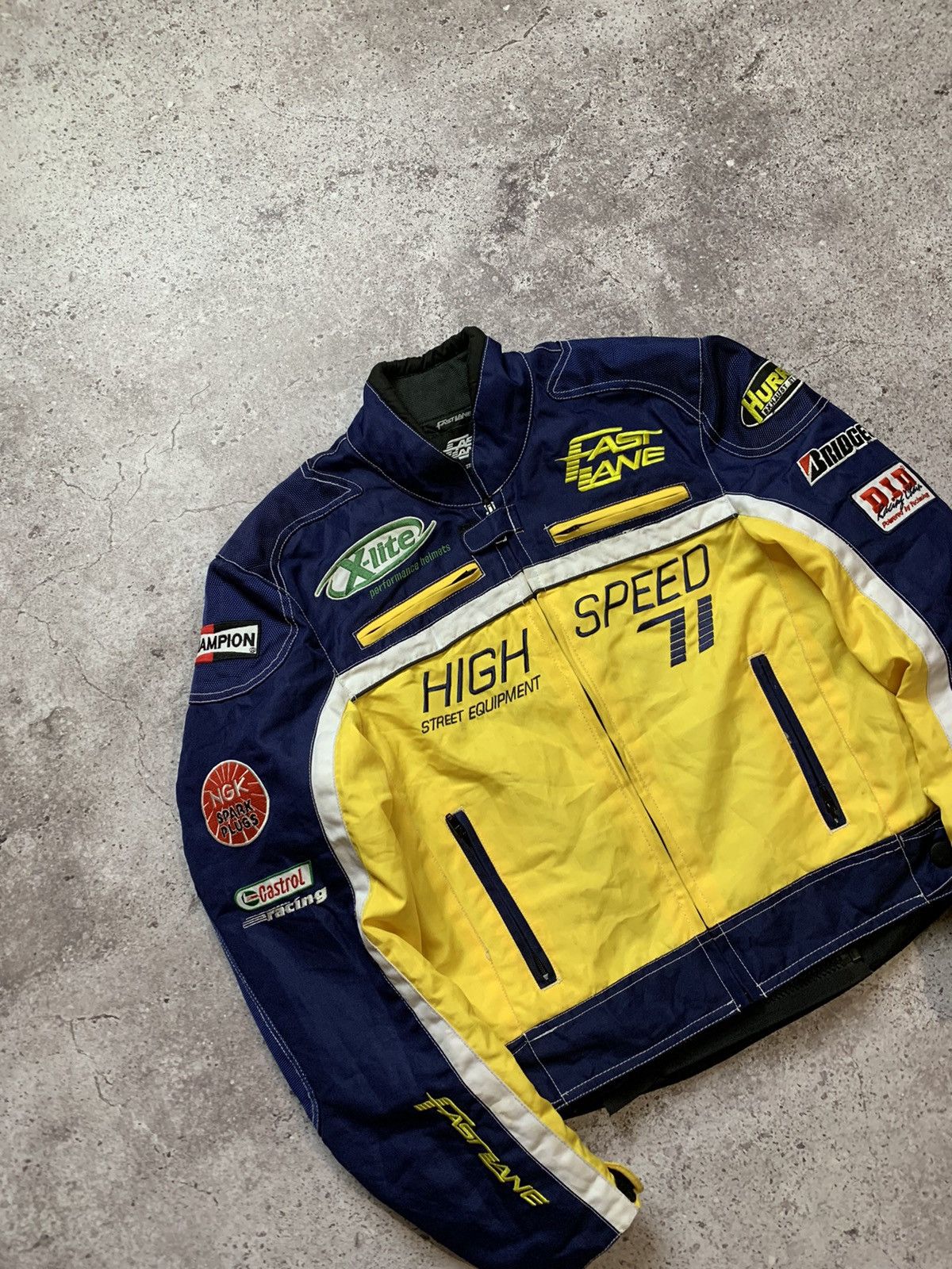 Vintage Fast Lane Vintage Speed Fighter Racing Jacket Large Size US XS / EU 42 / 0 - 3 Thumbnail
