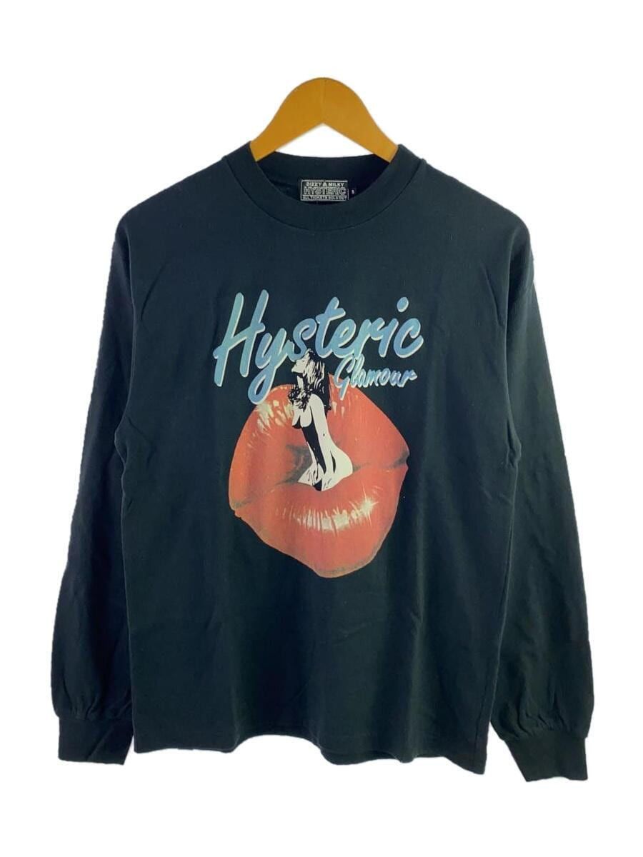 image of Hysteric Glamour Lips Longsleeve in Black, Men's (Size Small)