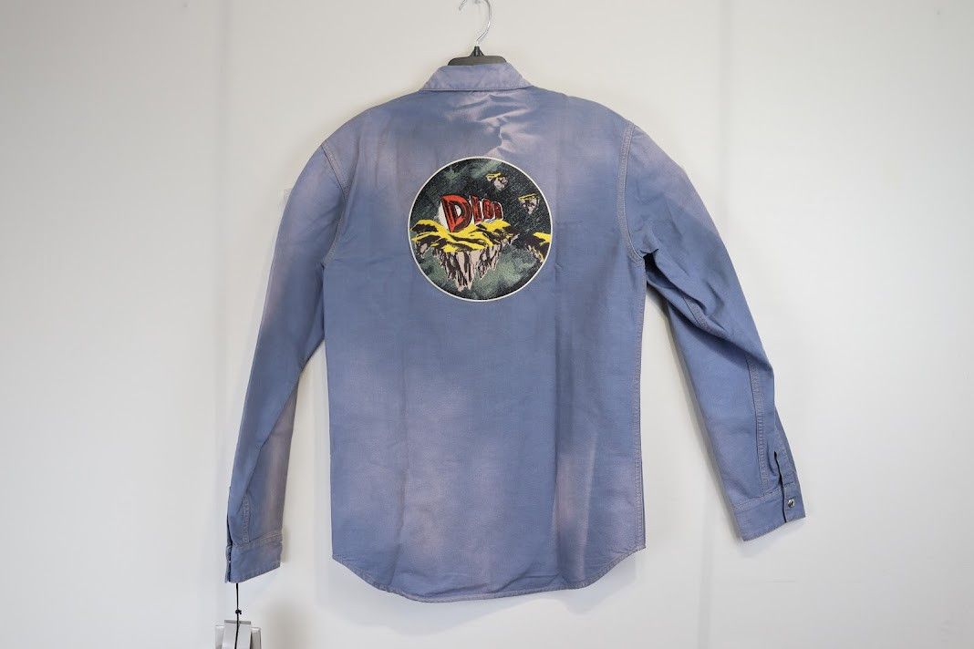 Dior o1rshd1 Button up Shirt in Blue Size US S / EU 44-46 / 1 - 9 Thumbnail