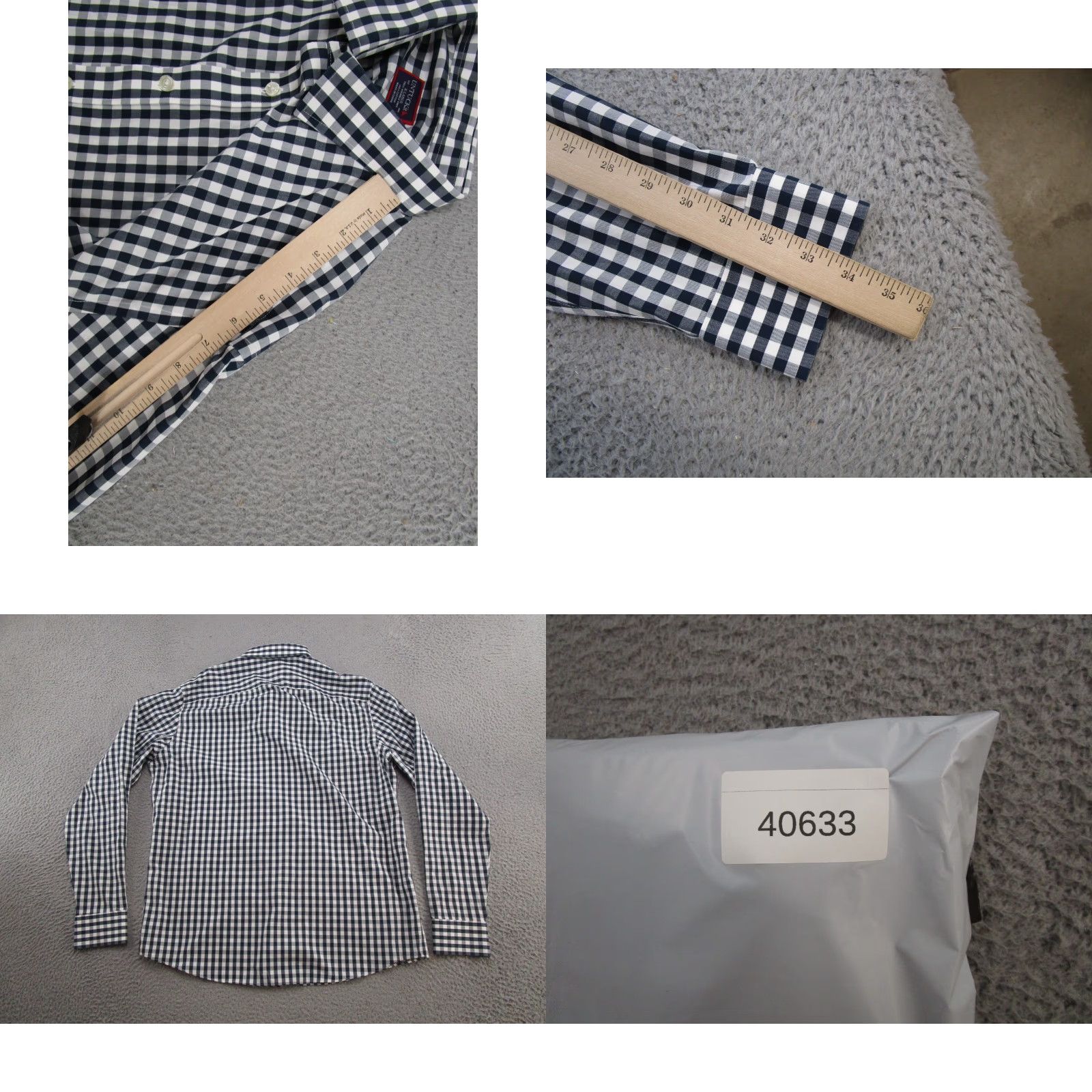 UNTUCKit UNTUCKit Shirt Mens XL Wrinkle Free Plaid Long Sleeve Button Up Pio Cesare Size US XL / EU 56 / 4 - 8 Thumbnail