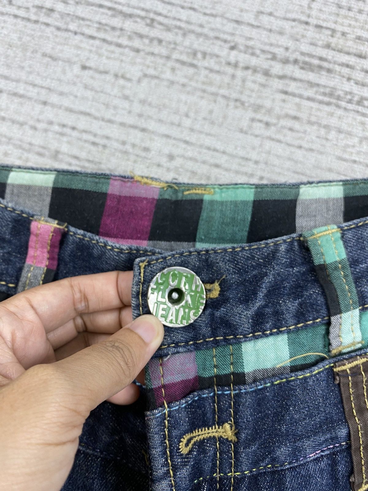 Hysteric Glamour Vintage Corn Flake Jeans Double Waist Rare Denim Jeans Size US 31 - 13 Thumbnail