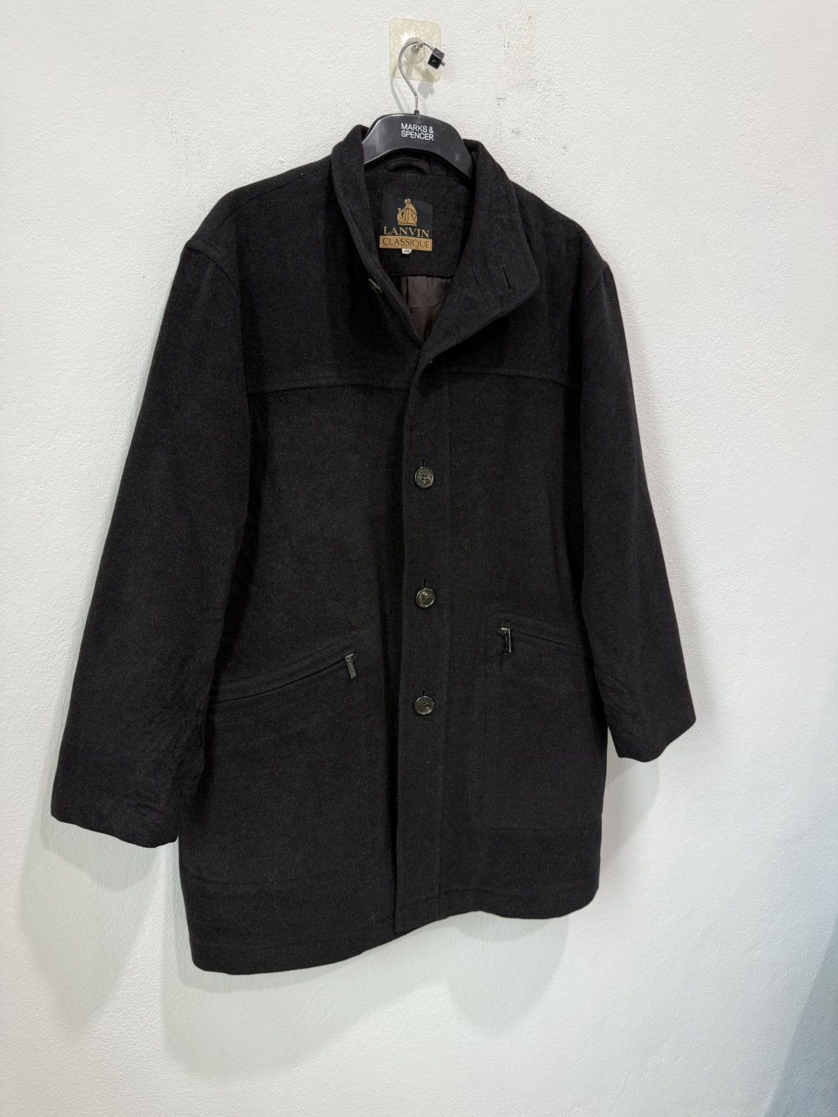 Lanvin Vintage Lanvin Classique Jacket, Wool Button Double Pocket Size US M / EU 48-50 / 2 - 2 Thumbnail