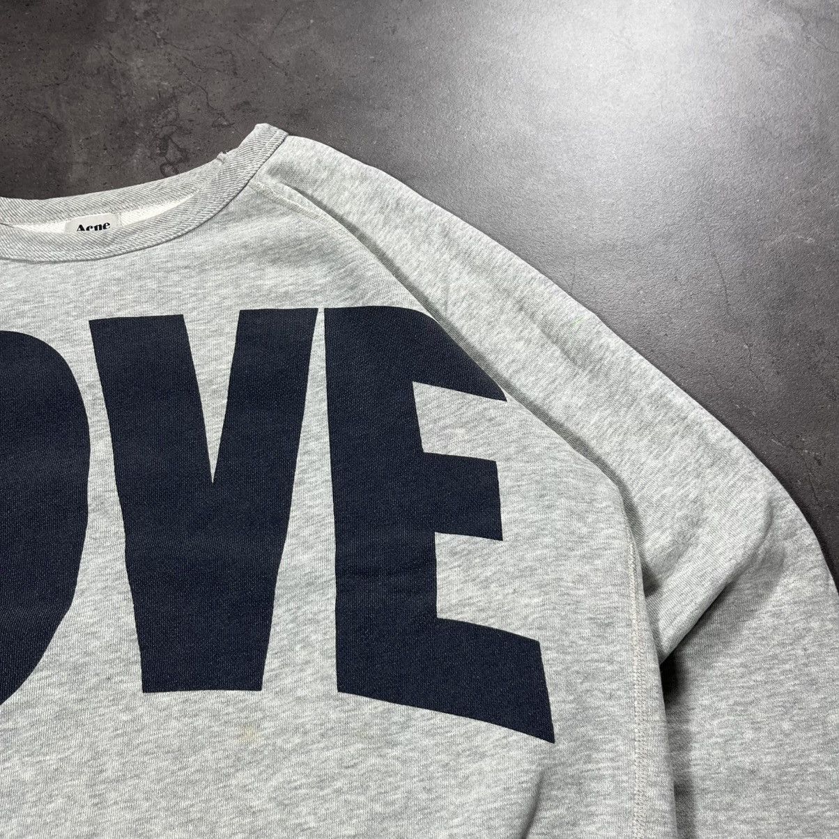 Acne Studios Acne Studios Love College FW12 Big Logo Crewneck Sweatshirt Size US L / EU 52-54 / 3 - 5 Thumbnail