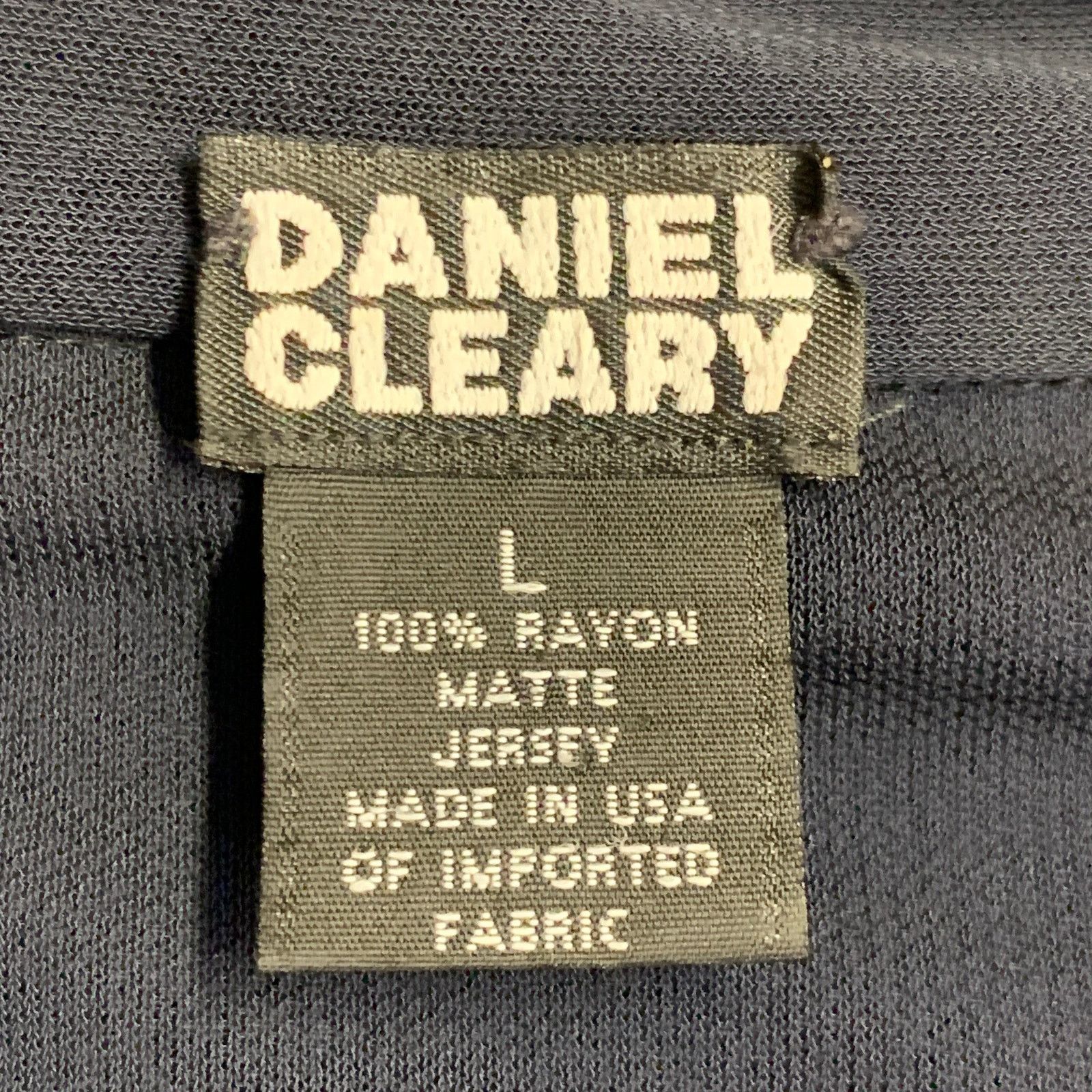 Other DANIEL CLEARY Rayon Jersey Pointed Collar Long Sleeve Shirt Size US L / EU 52-54 / 3 - 7 Thumbnail