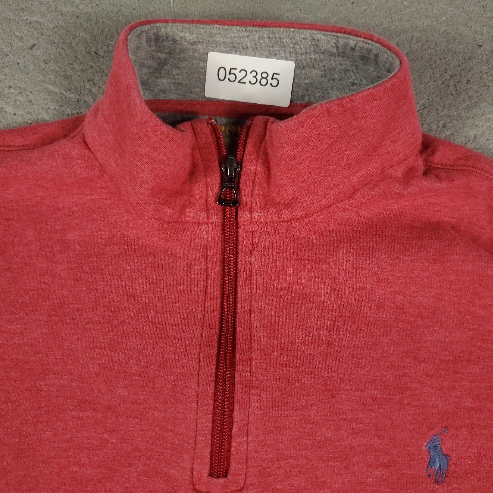 Ralph Lauren Ralph Lauren Red Pony 1/4 Zip Pullover Sweater Mens Large Cotton Long Sleeve Size US L / EU 52-54 / 3 - 2 Thumbnail