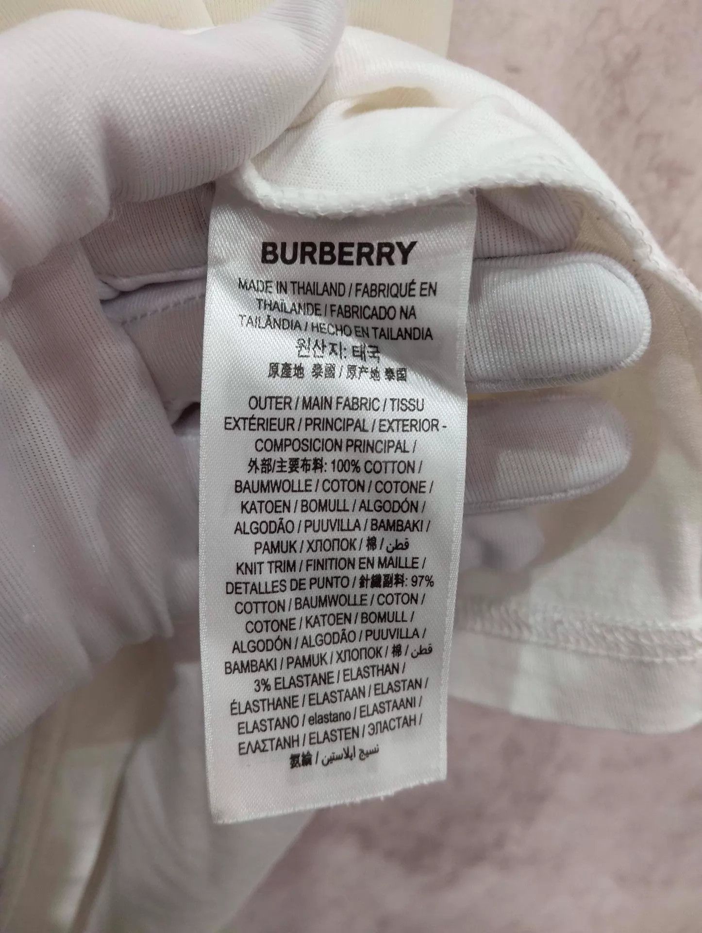 Burberry Burberry Logo White Short Sleeve Tee S 95 New Size US S / EU 44-46 / 1 - 5 Thumbnail