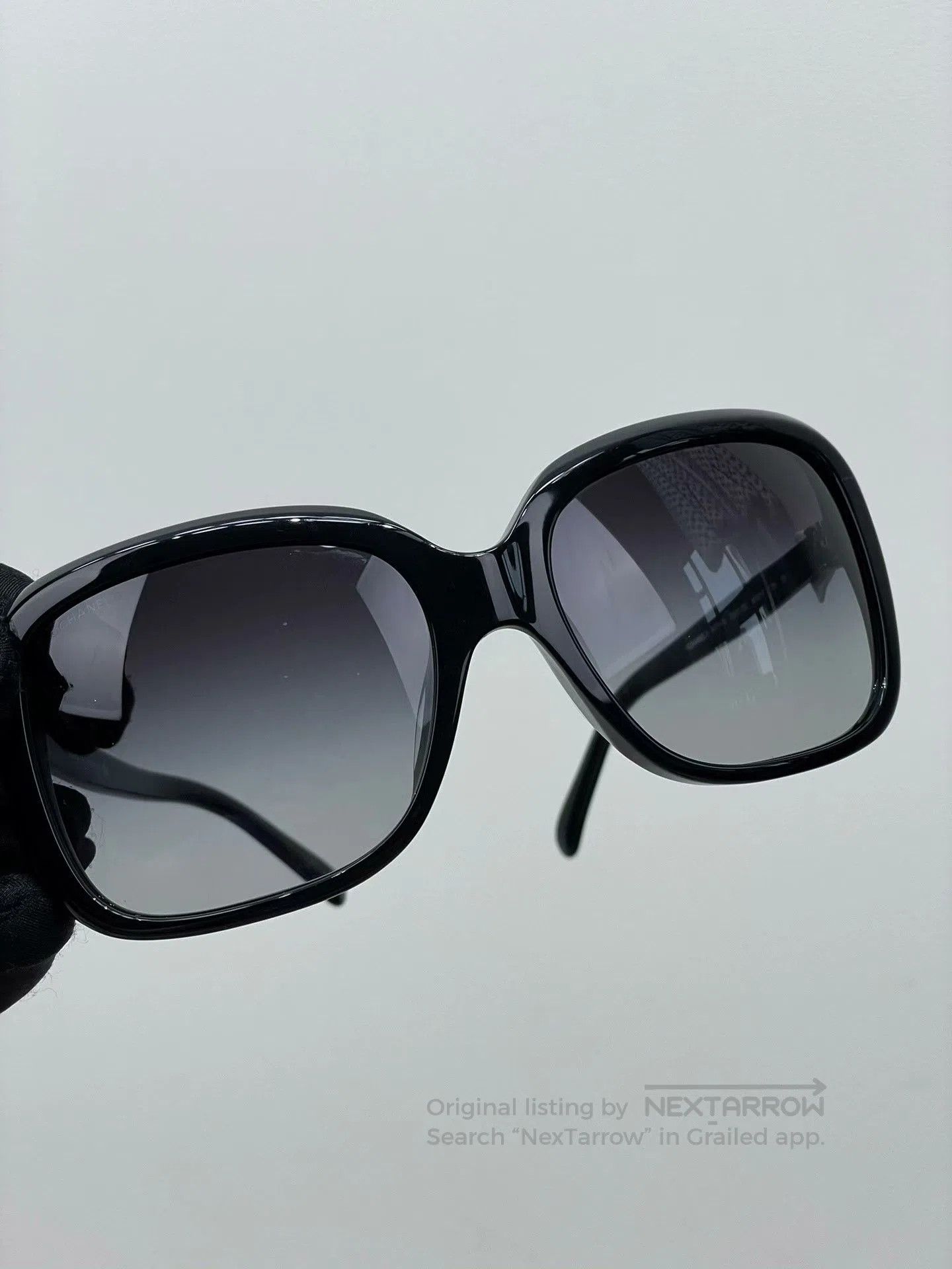 Chanel Chanel White Bow Logo Glasses. Size ONE SIZE - 5 Thumbnail